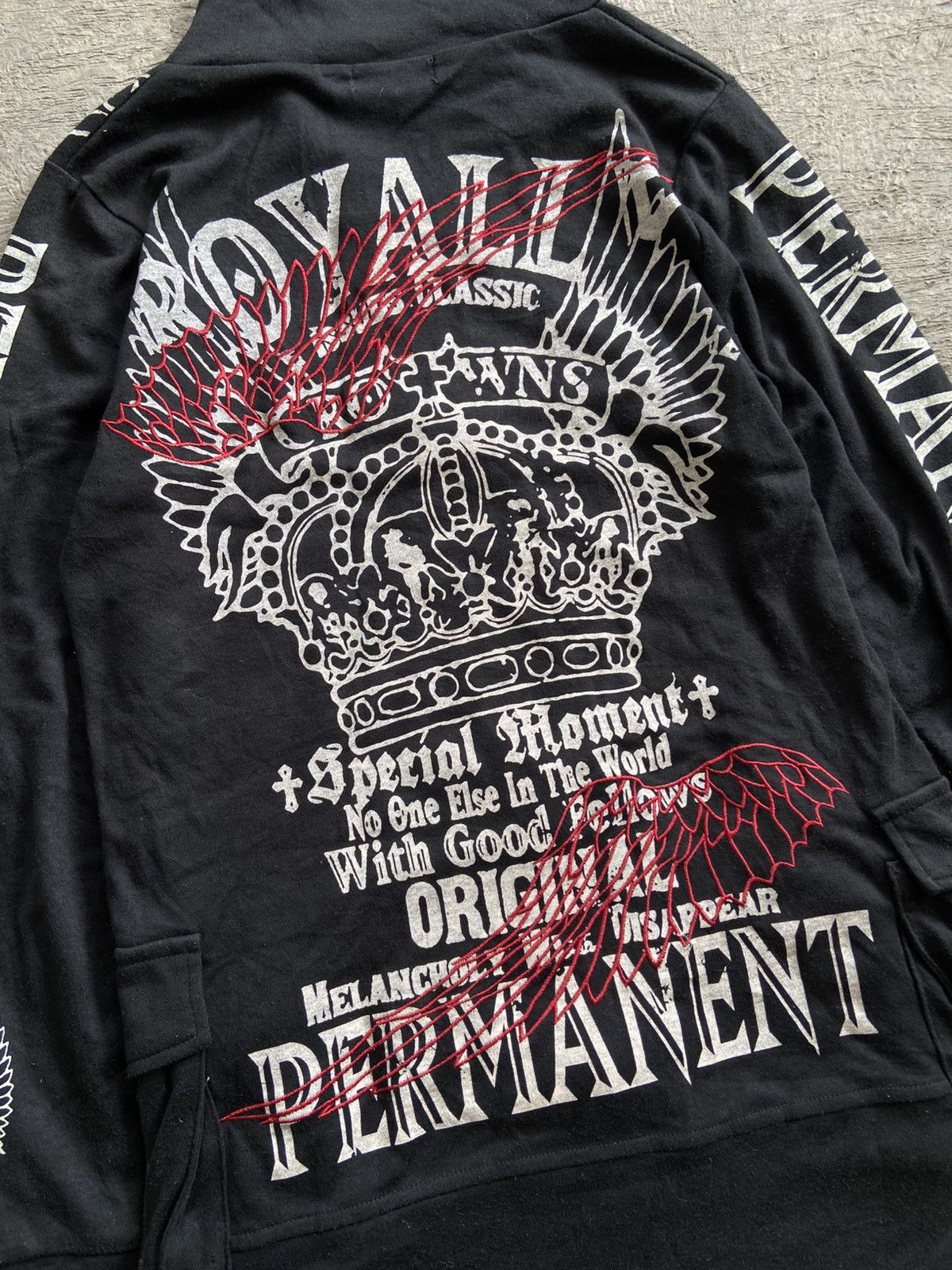 Le Grande Bleu (L.G.B.) 2000s M.K.R - Vkei Style Poem Long Sleeve Zip Size US M / EU 48-50 / 2 - 2 Thumbnail
