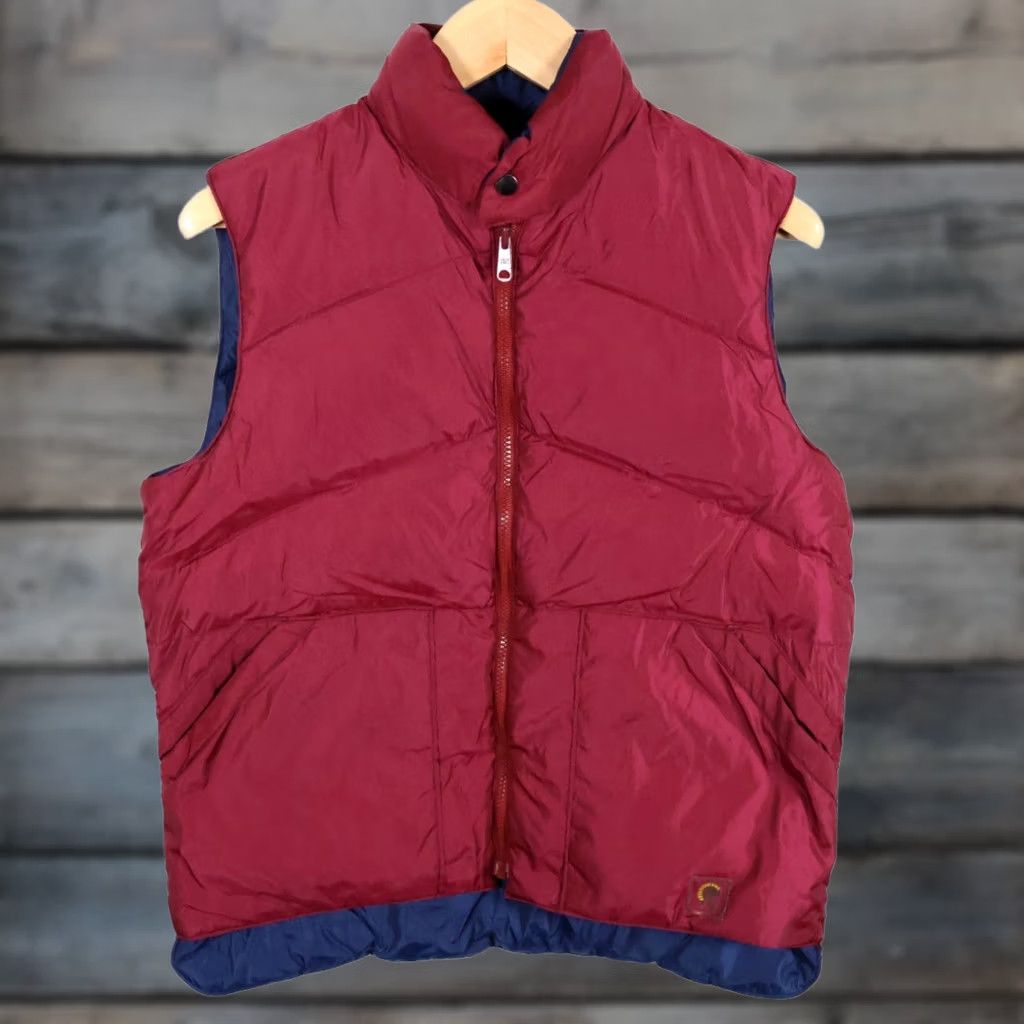 Vintage 80s Gladiator Reversible Puffer Vest Mens Medium Blue Red Size US M / EU 48-50 / 2 - 1 Thumbnail