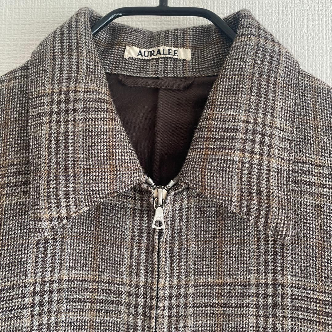 Auralee AURALEE DOUBLE-SIDED CHECK ZIP BLOUSON JACKET Gray 3 Size US S / EU 44-46 / 1 - 3 Thumbnail