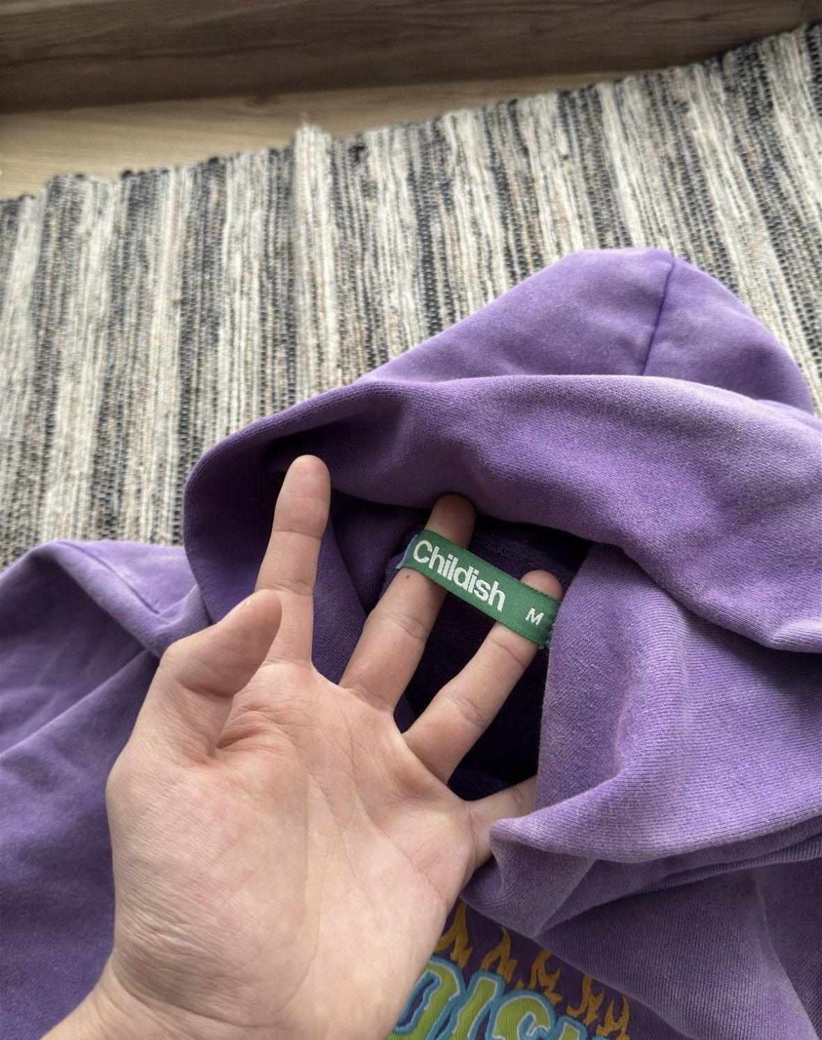 Vintage Vintage Childish Robs Motors 1995 purple Racing hoodie Size US M / EU 48-50 / 2 - 7 Thumbnail