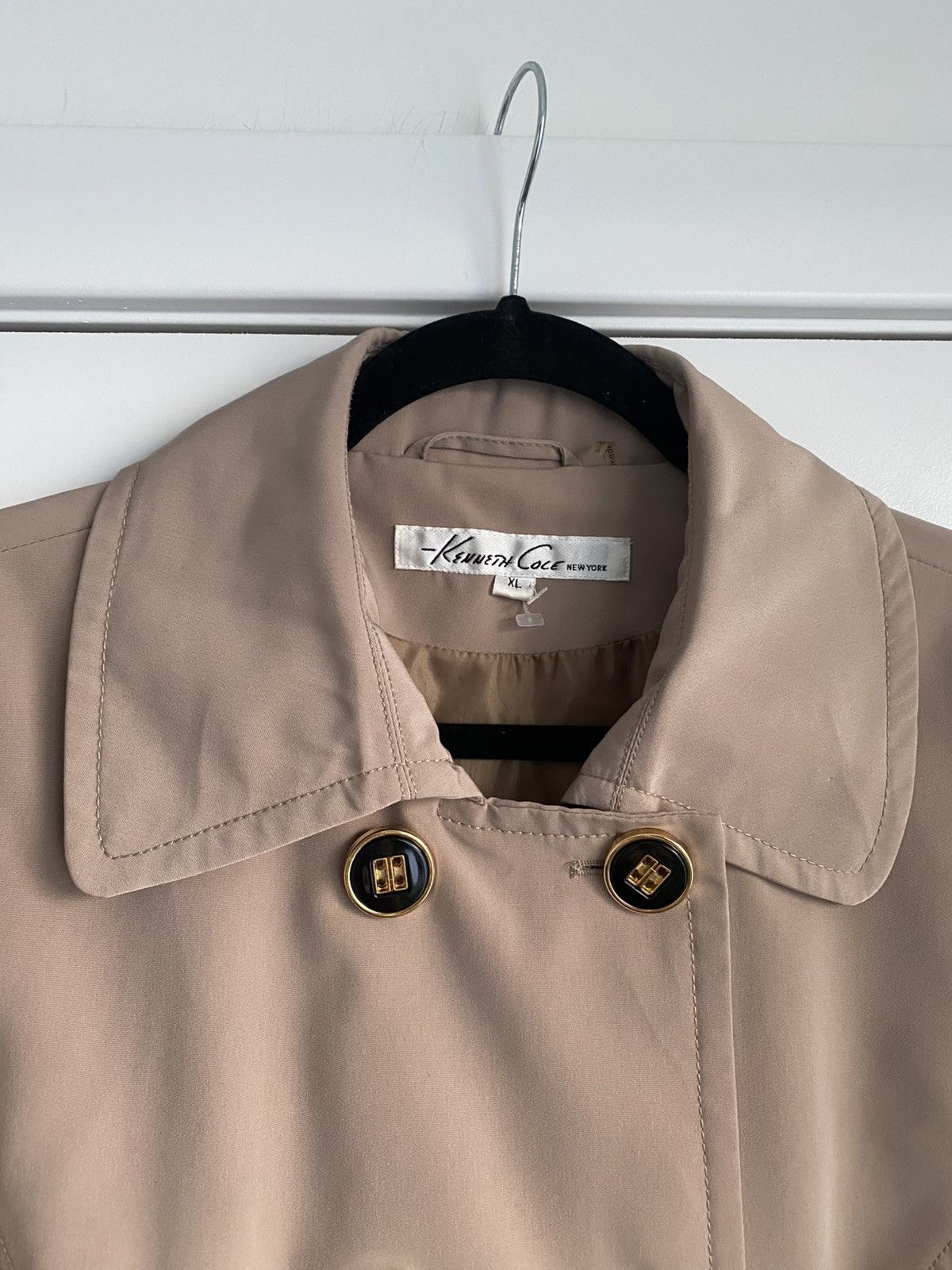 Kenneth Cole Kenneth Cole women's lightweight trench jacket khaki XL Size XL / US 12-14 / IT 48-50 - 3 Thumbnail