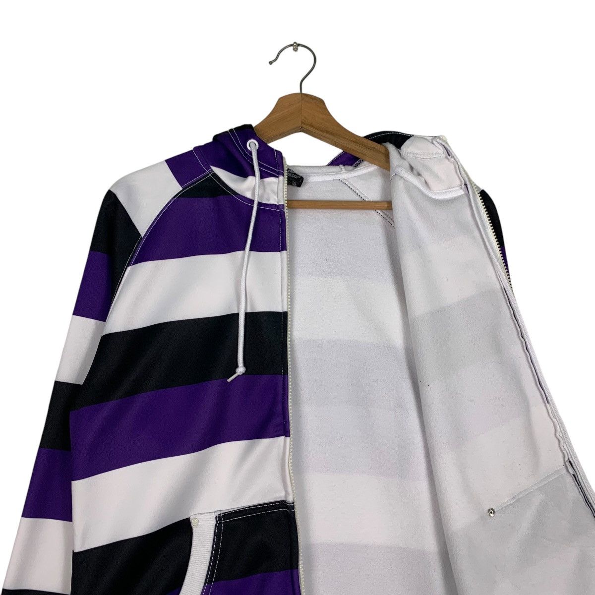 Empyre EMPYRE Striped Zipper Hoodies Sweatshirt #1249-C56 Size US L / EU 52-54 / 3 - 12 Thumbnail