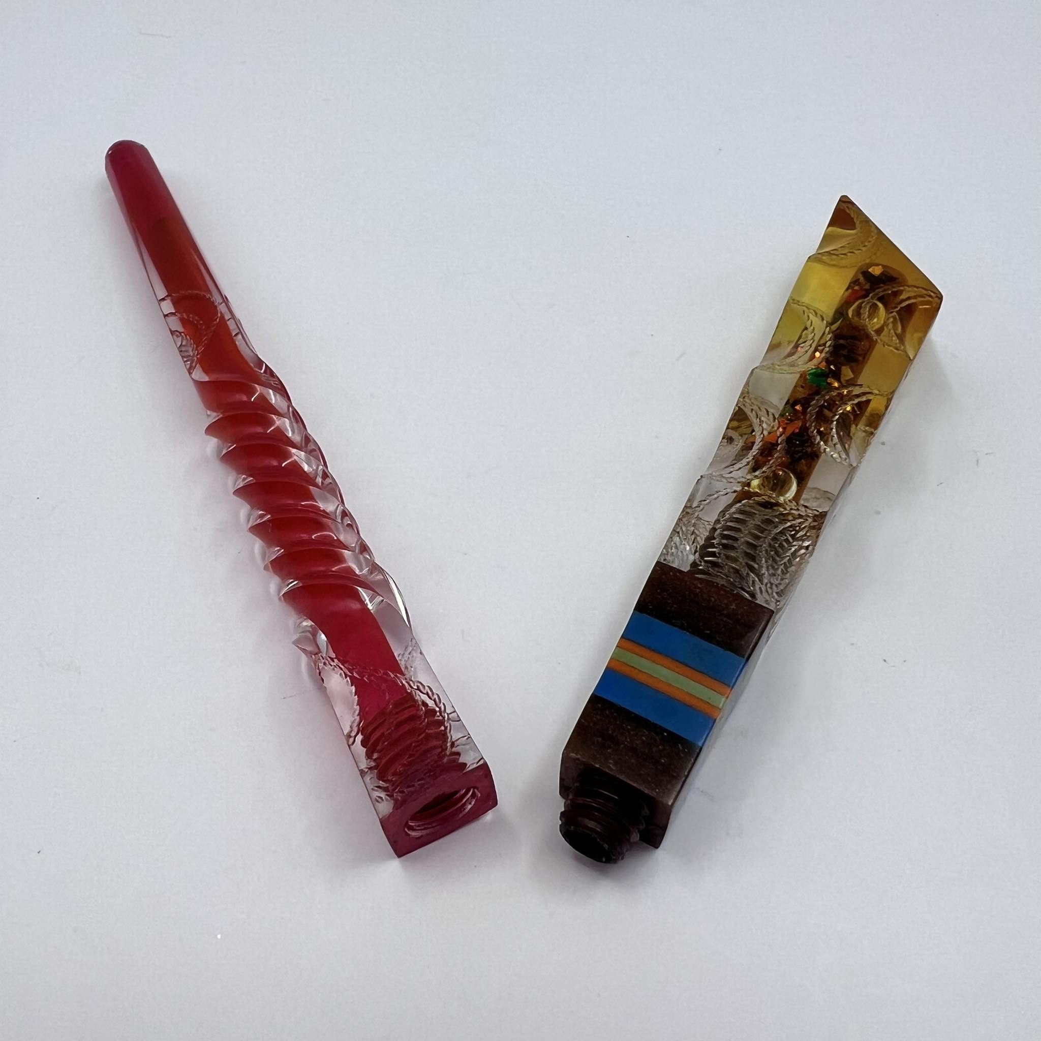 Vintage Vintage Handmade Soviet Ballpoint Pen Plexiglass Prison Art Size ONE SIZE - 2 Thumbnail