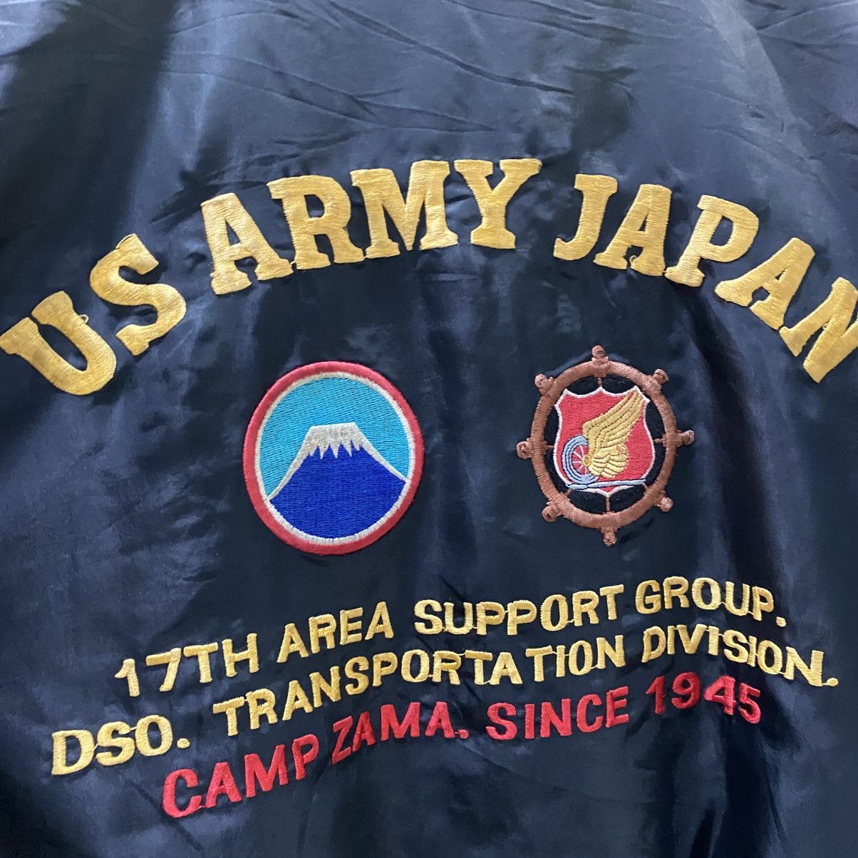 Japanese Brand .U.S .ARMY JAPAN BY CAMP ZAMA K.FUJIWARA BOMBER JACKETS Size US L / EU 52-54 / 3 - 10 Thumbnail