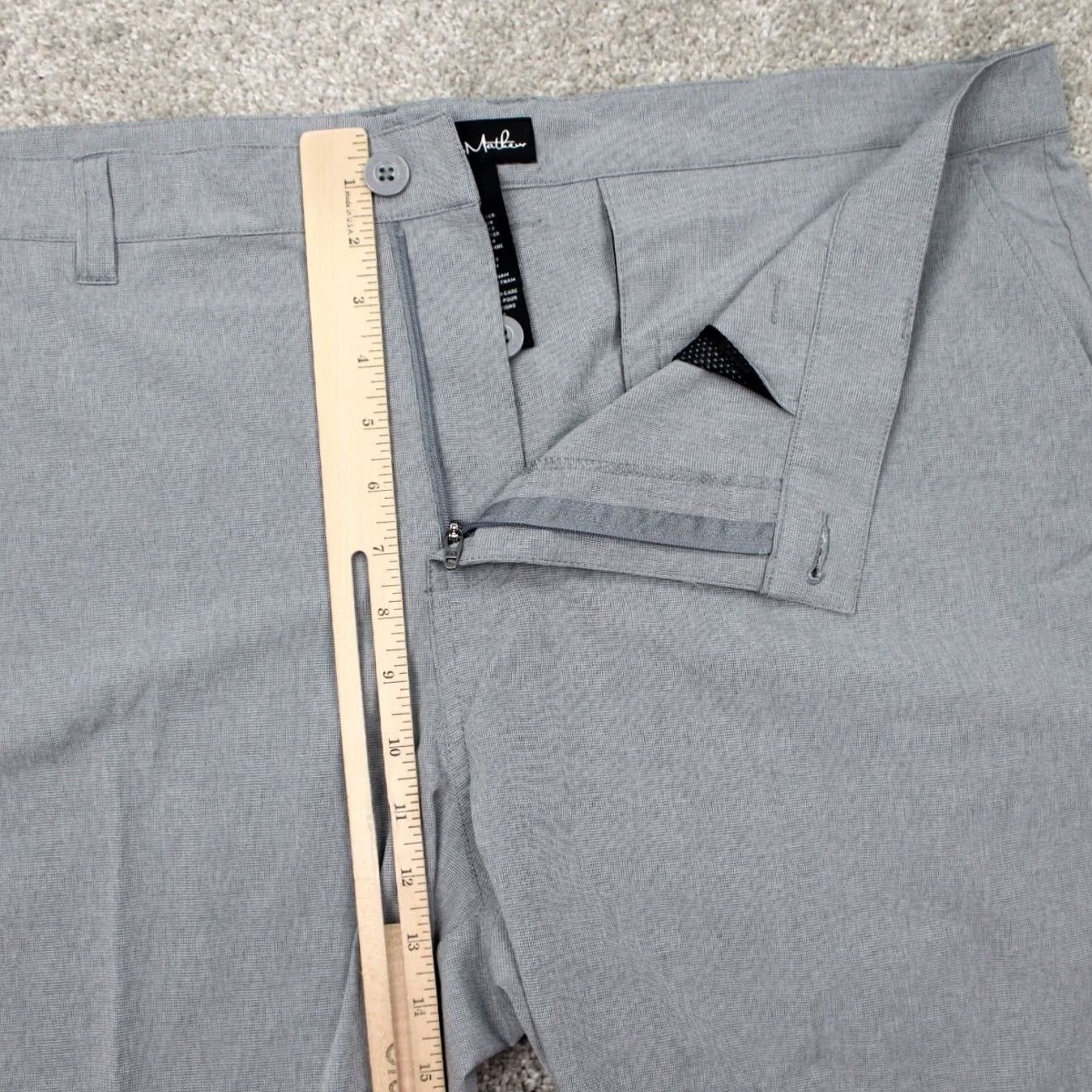 TravisMathew Travis Mathew Beck Shorts Mens 42 Gray Golf Polyester Cotton Stretch 10" inseam Size US 42 / EU 58 - 7 Thumbnail