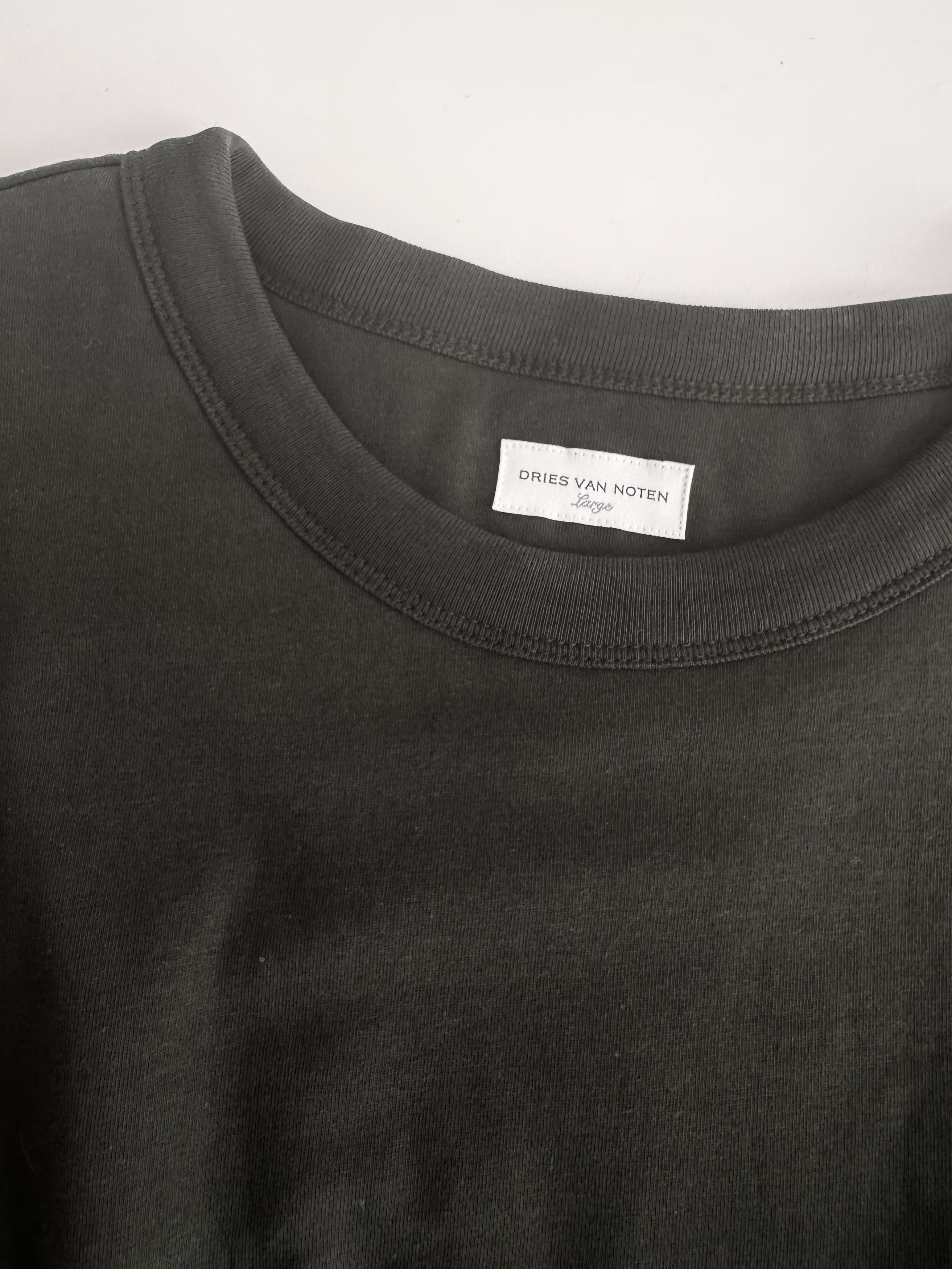 Dries Van Noten Cotton-Jersey T-shirt Size L / US 10 / IT 46 - 3 Thumbnail