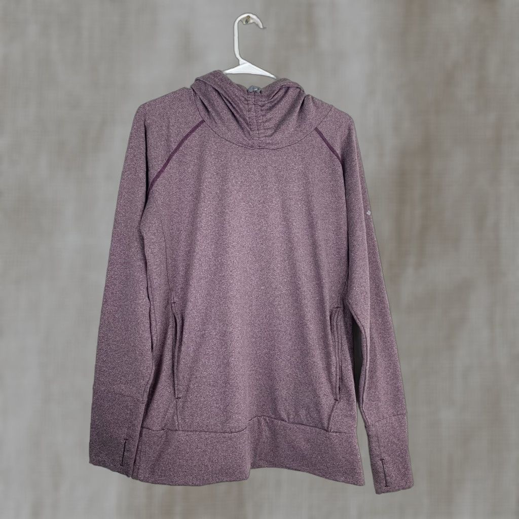 Vintage Columbia Omni-Wick Brilliant Hoodie Women’s Medium Maroon Thumb Holes Size M / US 6-8 / IT 42-44 - 1 Thumbnail