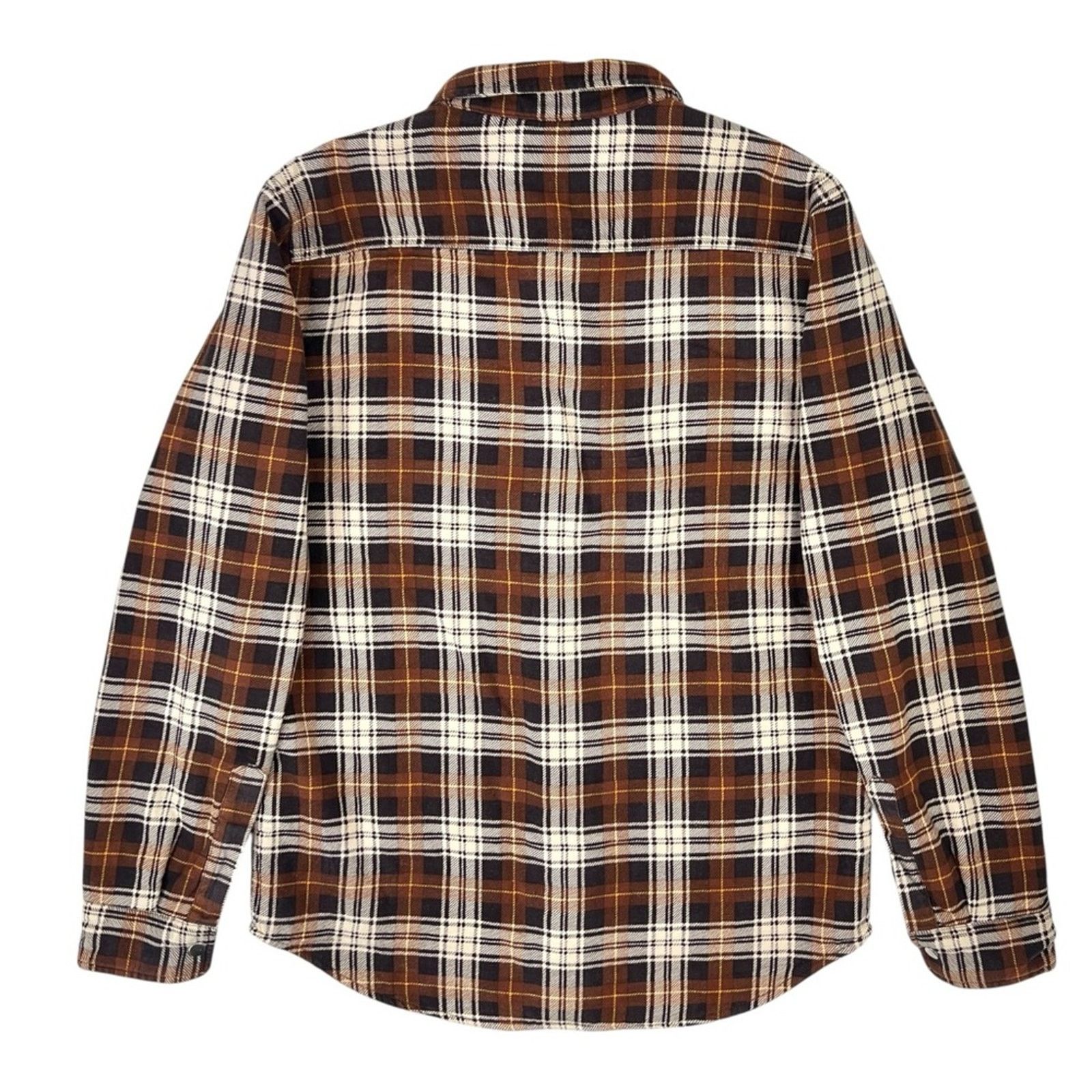 Supreme Supreme Brown Plaid Fleece Lined Overshirt Flannel Shirt Size US M / EU 48-50 / 2 - 2 Thumbnail