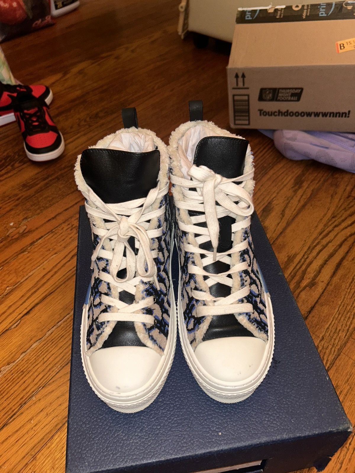 Dior Dior B23 High Beige Black Navy tapestry Size US 6 / EU 39 - 3 Thumbnail