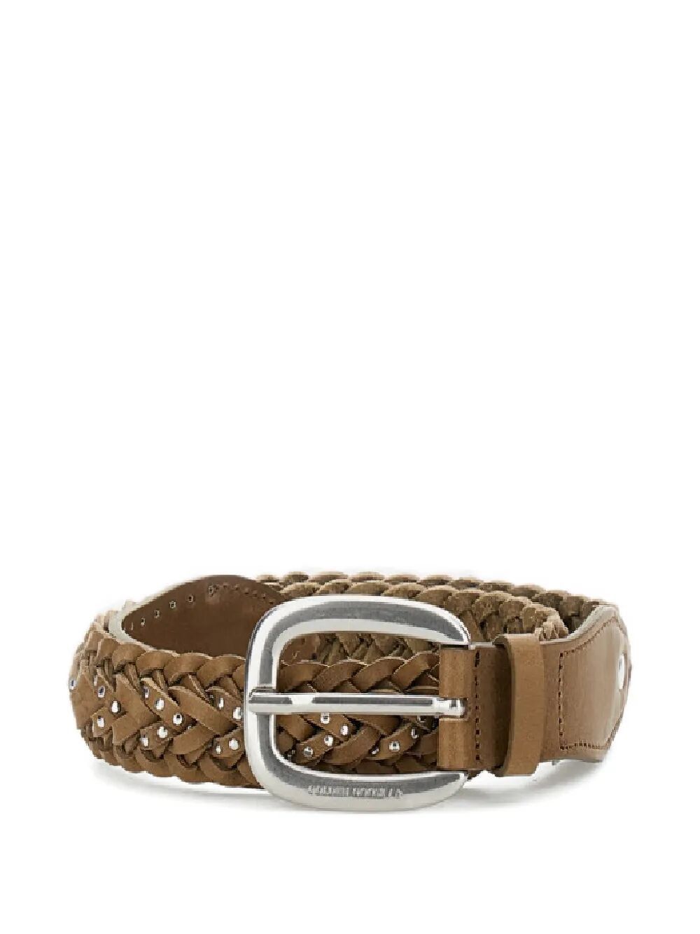 Golden Goose "BRAIDED HOUSTON" WASHED LEATHER WITH MICRO STUDS BELT Size ONE SIZE - 1 Thumbnail
