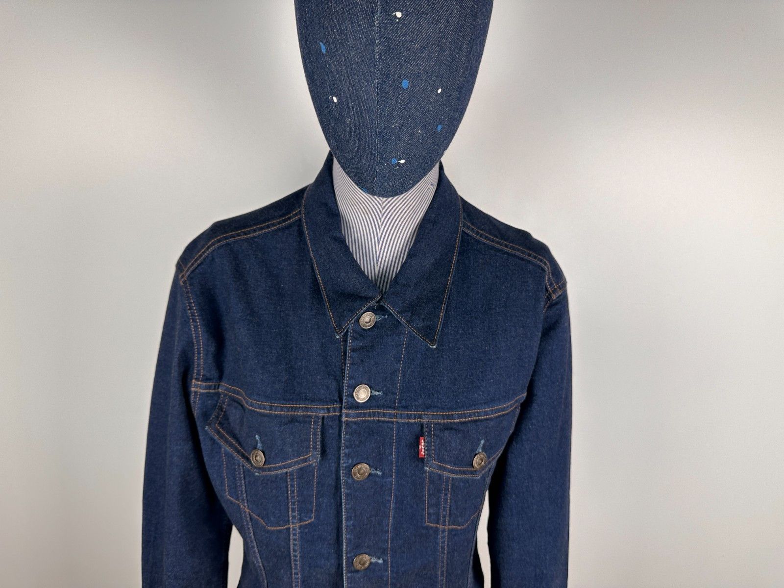 Levi's Womens Levis Denim Jacket 73580 Navy Jeans Size L Size L / US 10 / IT 46 - 2 Thumbnail