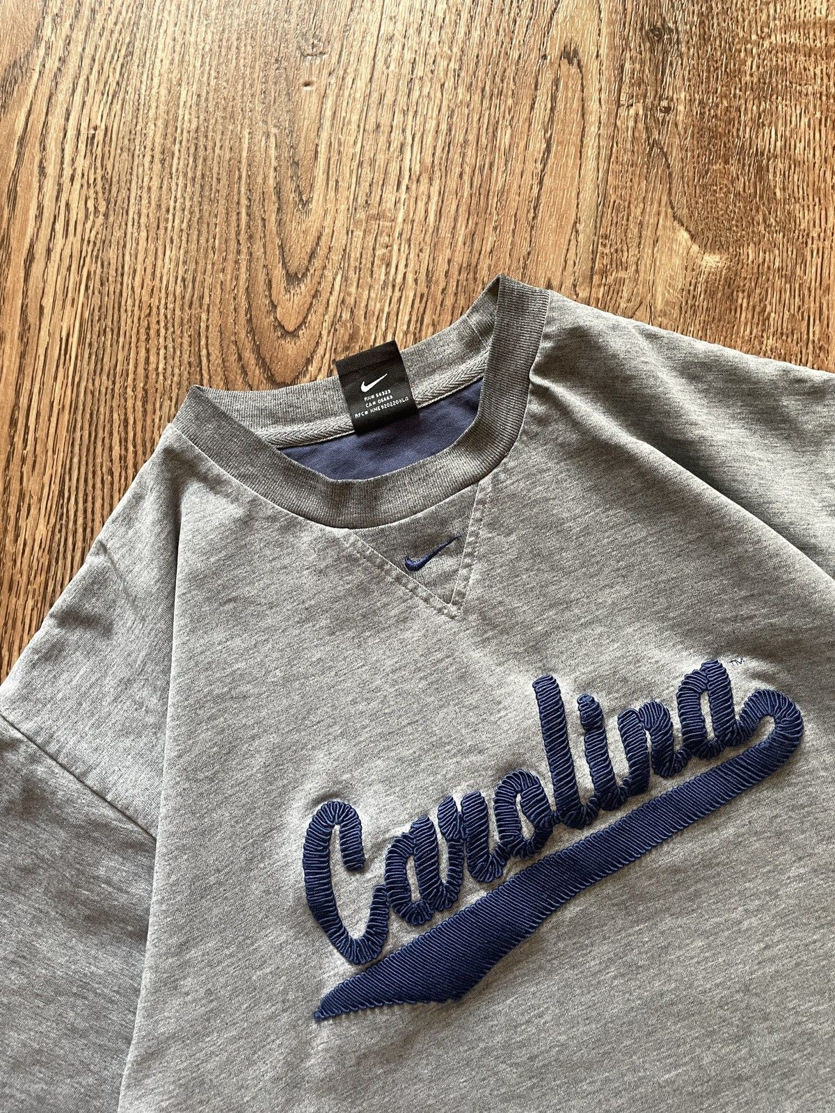 Nike × Vintage Vintage Nike Carolina T shirt Y2K centre swoosh 90s Size US M / EU 48-50 / 2 - 3 Thumbnail