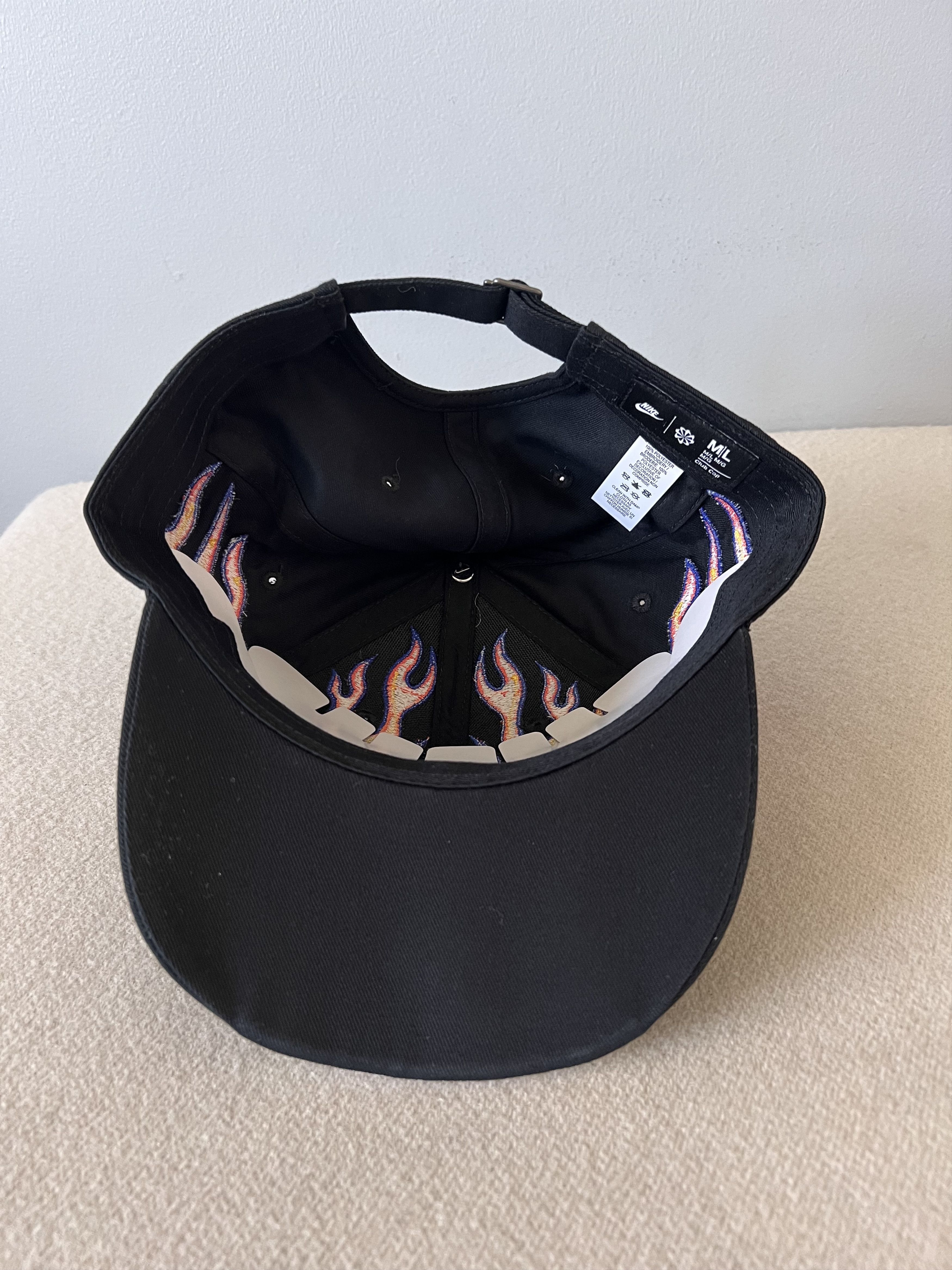 Nike Nike Structured OG Flame Hat in Black Size ONE SIZE - 6 Thumbnail