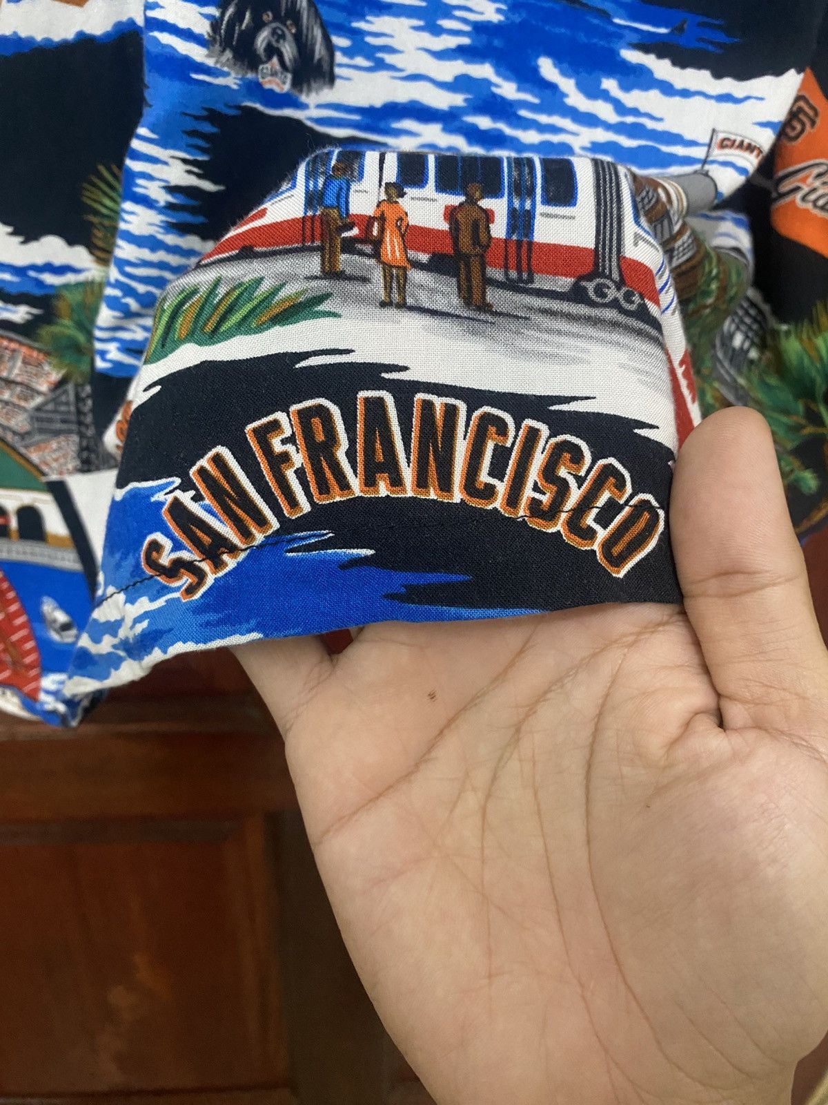 Japanese Brand × MLB × NFL Vintage MLB Giant San Francisco Rayon Shirt Rare Design Size US S / EU 44-46 / 1 - 10 Thumbnail