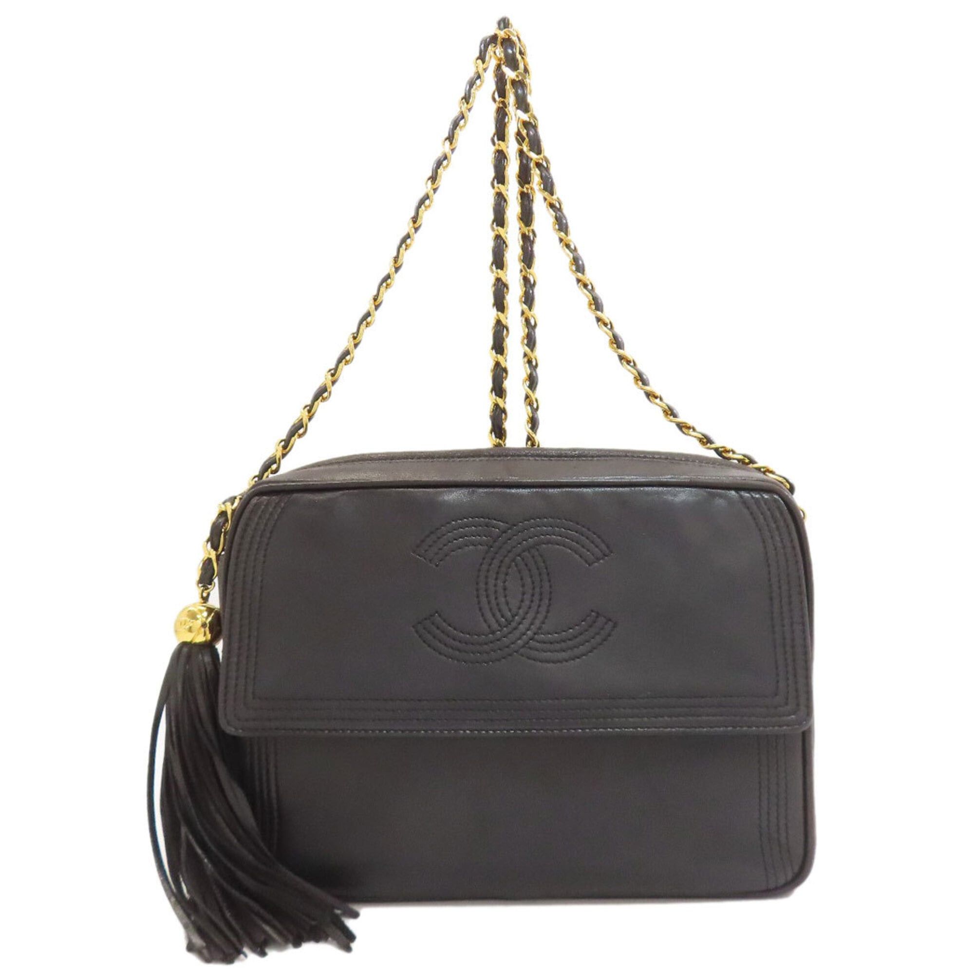 Chanel Chanel Fringe Chain Shoulder Bag, Gold Hardware, Lambskin, Women's. Size ONE SIZE - 1 Thumbnail