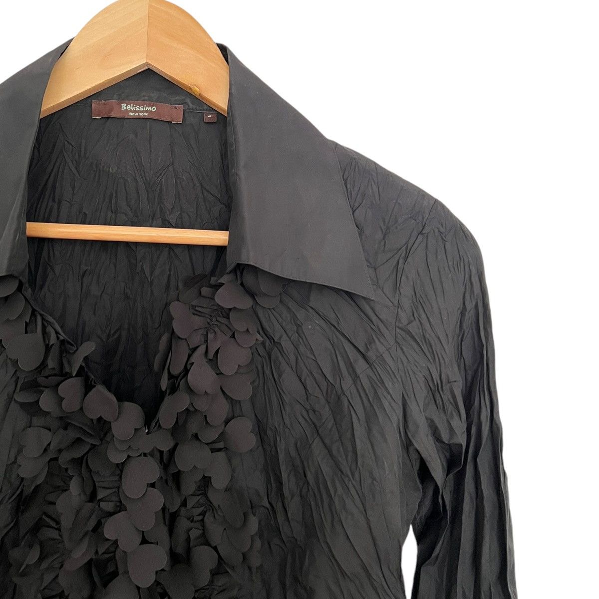 Vintage Flower petal ruffle pleat shirt Size S / US 4 / IT 40 - 2 Thumbnail