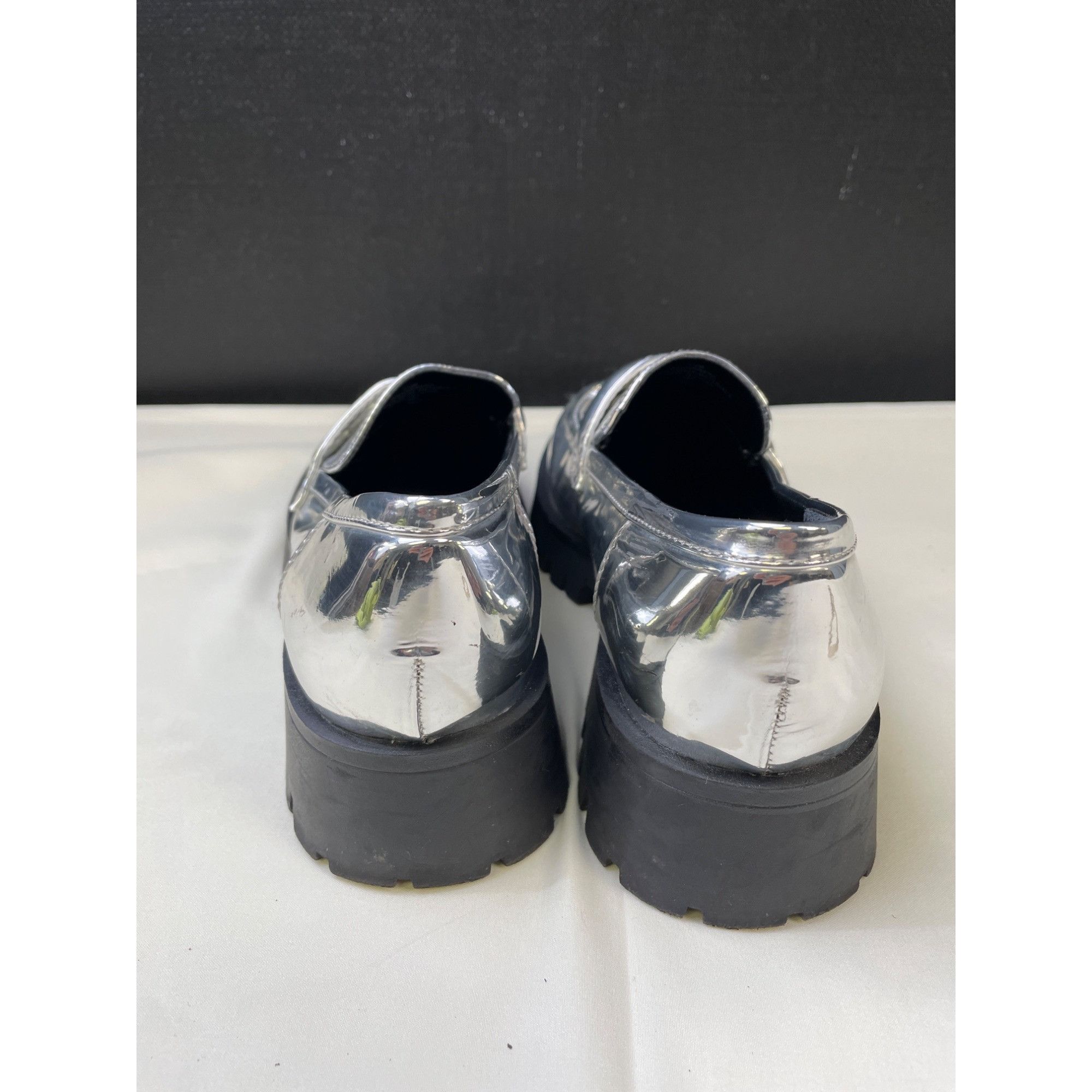 Nine West Nine West Women's Silver Chunky Heel Shoes/Loafers Size 7.5 Size US 7.5 / IT 37.5 - 5 Thumbnail