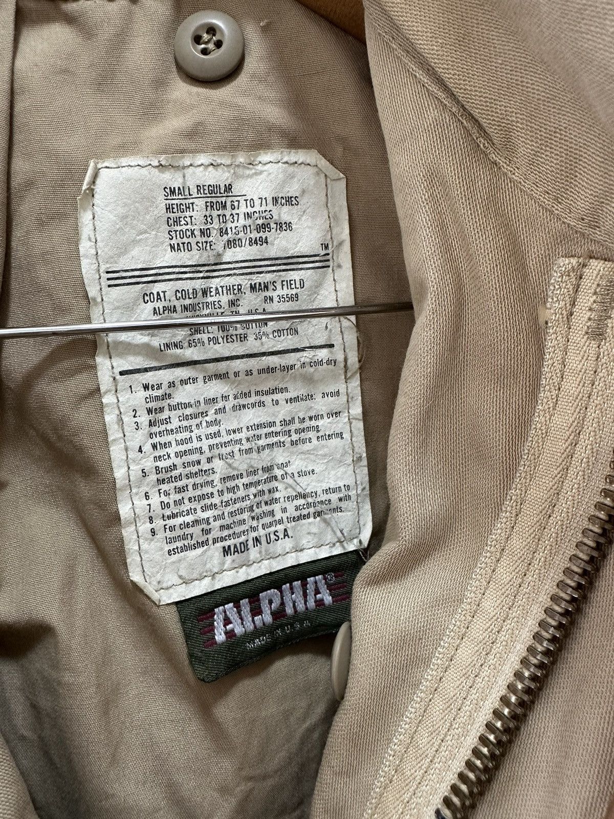Alpha Industries Vintage 90’s Alpha Industries M-65 Jacket Design Distressed Size US S / EU 44-46 / 1 - 4 Thumbnail