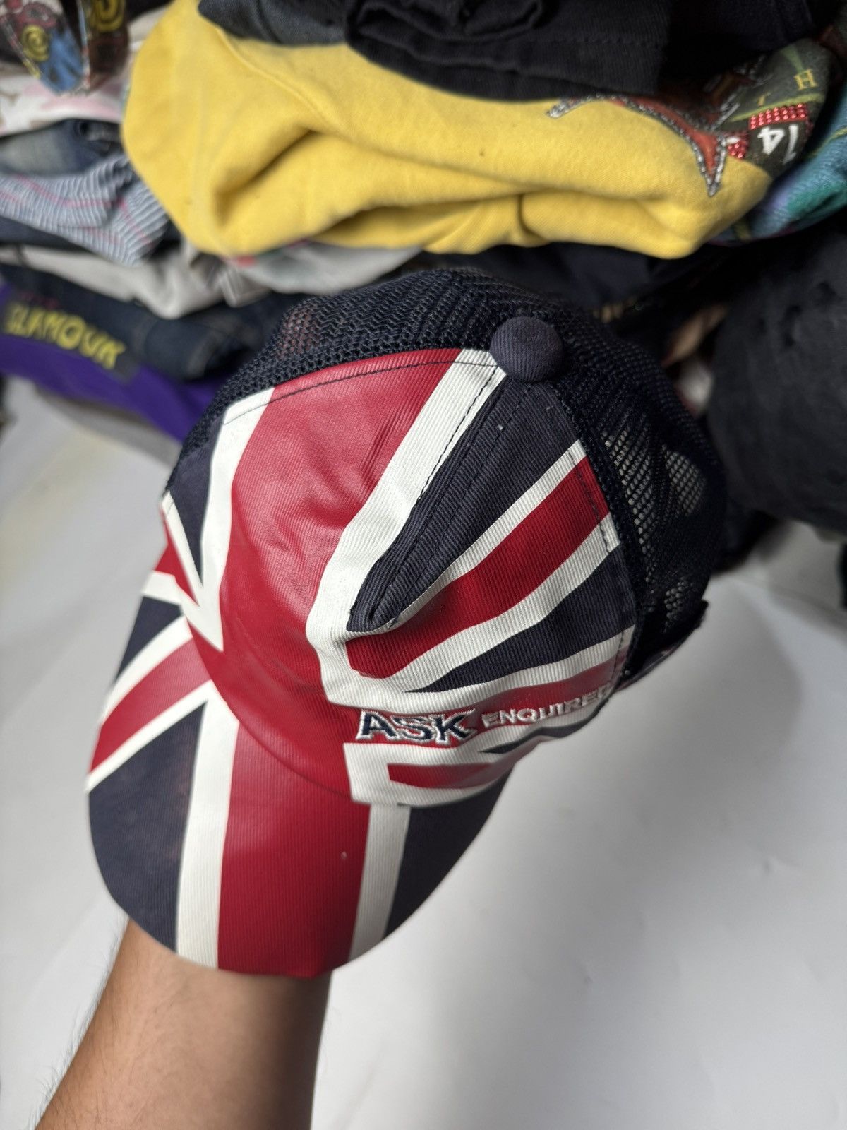 Hysteric Glamour England Flag Ask Enquired Trucker hats japanese Size ONE SIZE - 4 Thumbnail