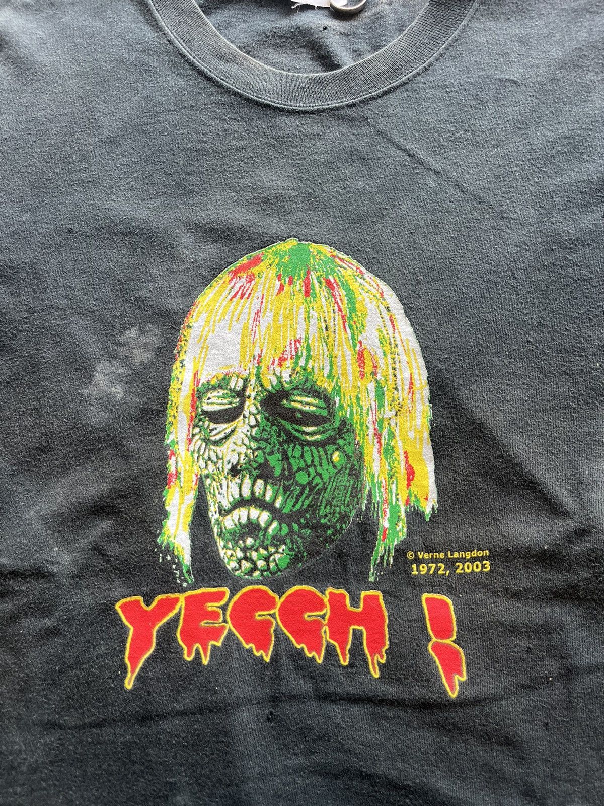 Vintage Vintage YECCH ! Verne Langdon 1972,2003’s Horror Film Tshirt Size US L / EU 52-54 / 3 - 6 Thumbnail