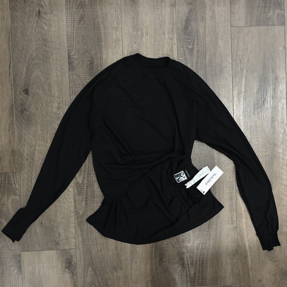 Rick Owens Drkshdw Rick Owens DRKSHDW Vega Combo Long Sleeve Tee/Sweatshirt - L Size US L / EU 52-54 / 3 - 3 Thumbnail