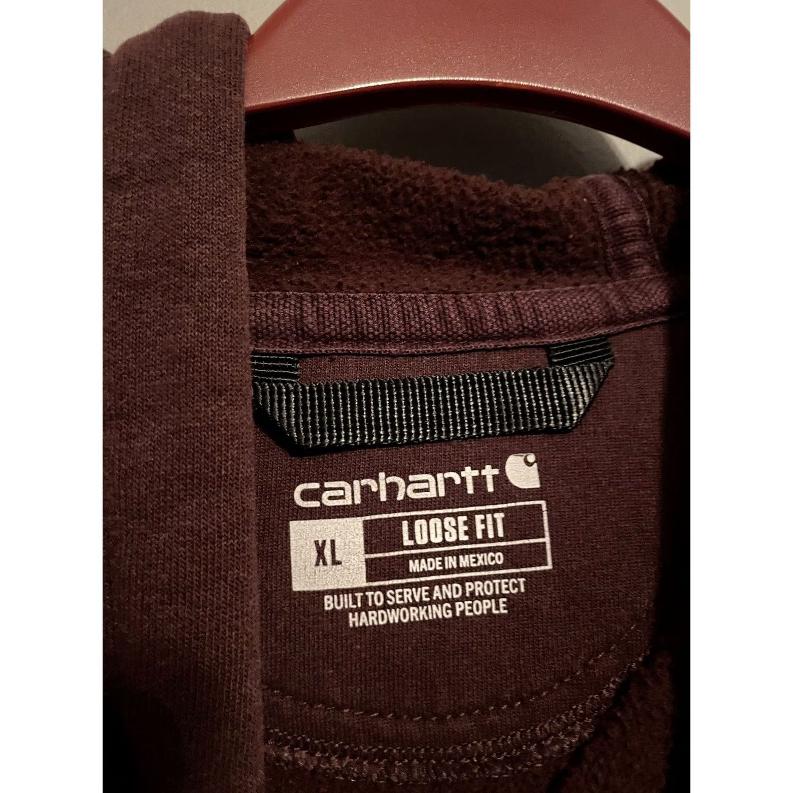 Carhartt Carhartt Hoodie Sweatshirt Men XL Purple Heavyweight Pullover Size US XL / EU 56 / 4 - 3 Thumbnail