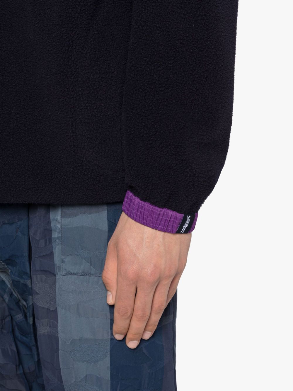 Mackintosh o1mle0424 Fleece Popover Jacket in Black/Purple Size US L / EU 52-54 / 3 - 5 Thumbnail