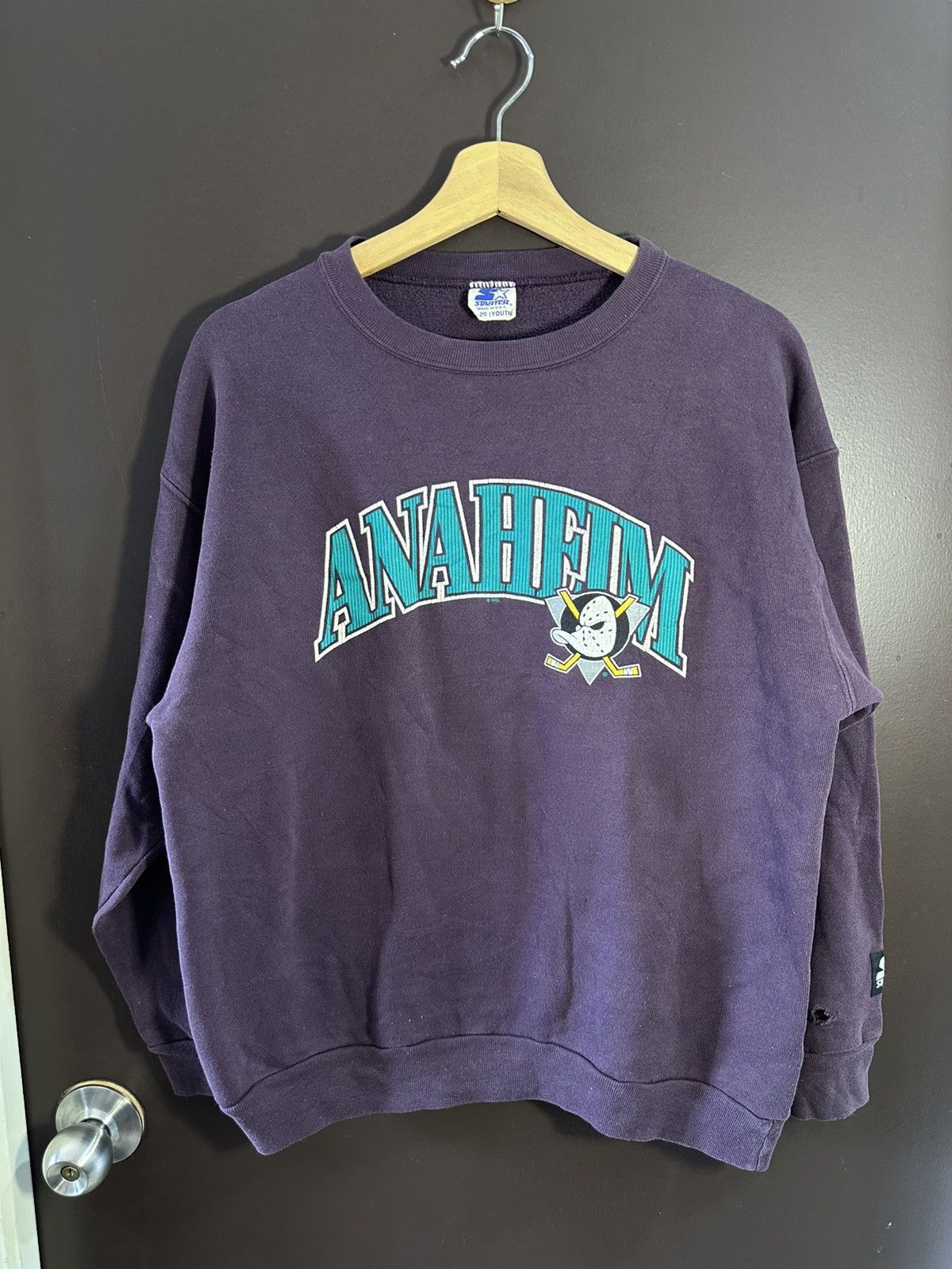 NHL 1993 Vintage NHL Mighty Duck Anaheim Sweatshirt Size US M / EU 48-50 / 2 - 10 Thumbnail