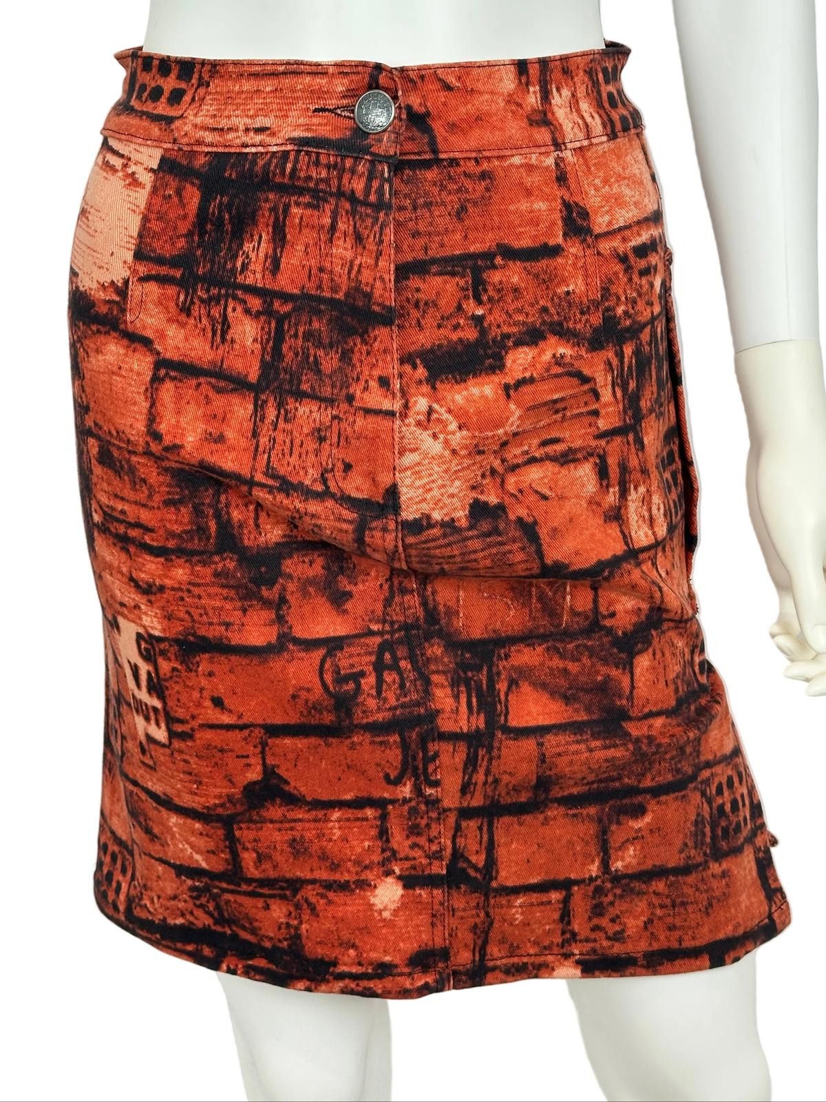 Jean Paul Gaultier Jean Paul Gaultier Jeans F/W 1997 Fight Racism Skirt Size 26" / US 2 / IT 38 - 1 Thumbnail