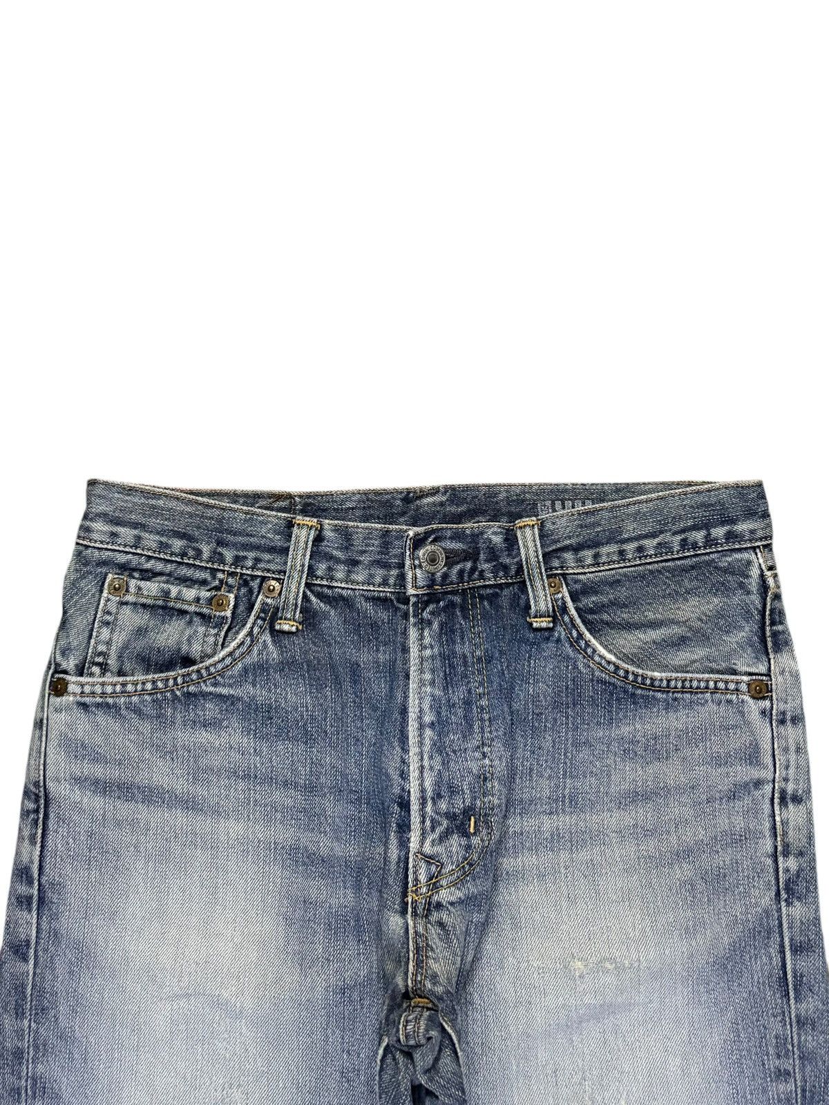 Edwin × Japanese Brand Exclusive Vintage Edwin XV Mud Wash Distress Flare Jeans Size US 30 / EU 46 - 4 Thumbnail