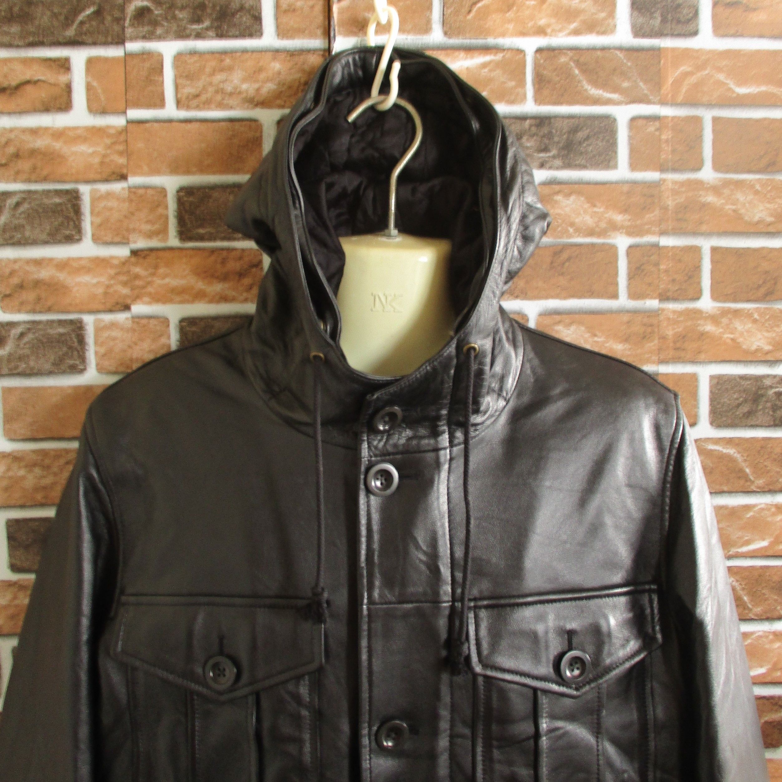 Paul Smith Sheep Leather Raccoon Fur Hoodie Size US M / EU 48-50 / 2 - 5 Thumbnail
