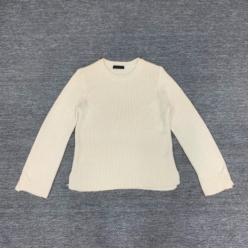 The Row The Row White Wool Knit Sweater - dmc Size US S / EU 44-46 / 1 - 1 Thumbnail