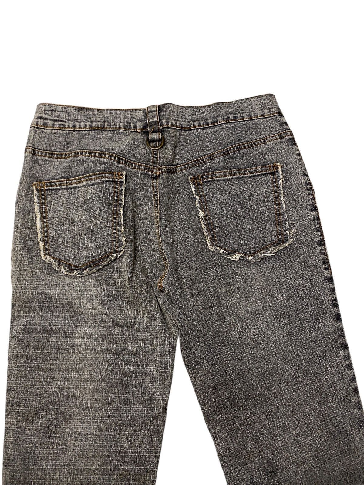 If Six Was Nine 2000's Japanese Floral Flared Seawashed Bootcut Jeans Size US 27 - 7 Thumbnail