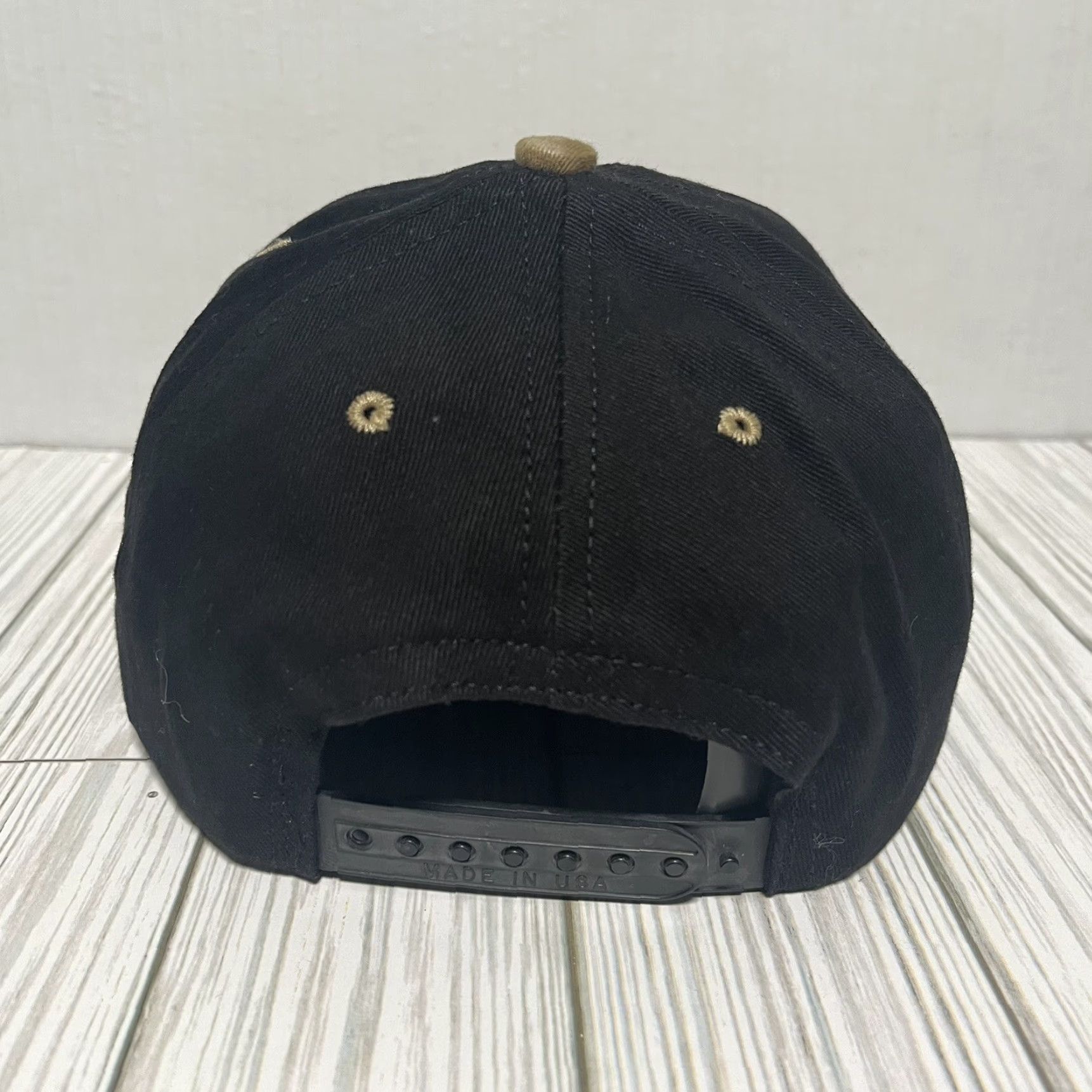 Vintage VINTAGE NRA Hat Cap Snap Back Golden Eagles USA Made Black Cotton Knit Men One Size Adjustable Size ONE SIZE - 5 Thumbnail