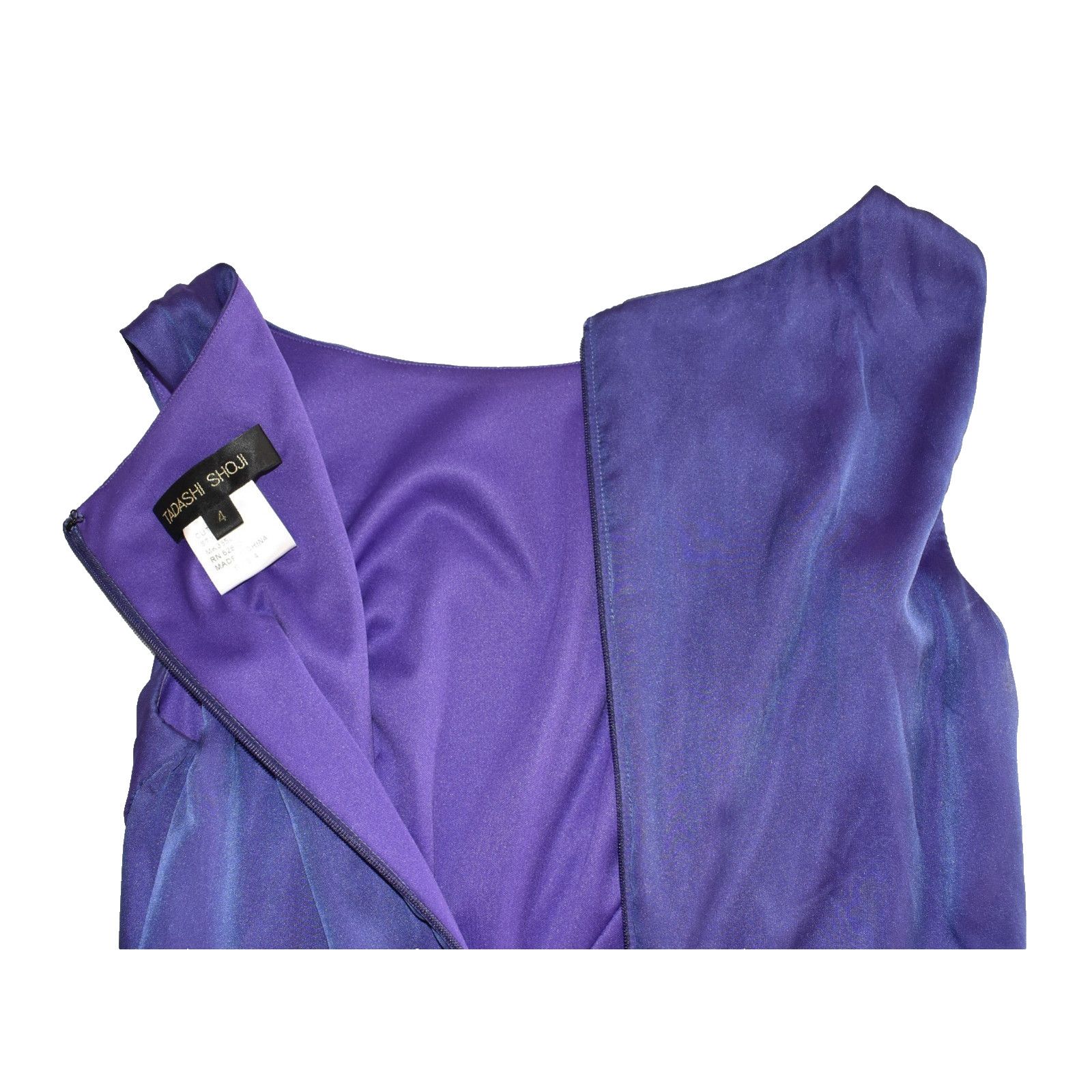 Tadashi Shoji TADASHI SHOJI Purple Beaded Detail Long Evening Dress Sz 4 Size S / US 4 / IT 40 - 6 Thumbnail