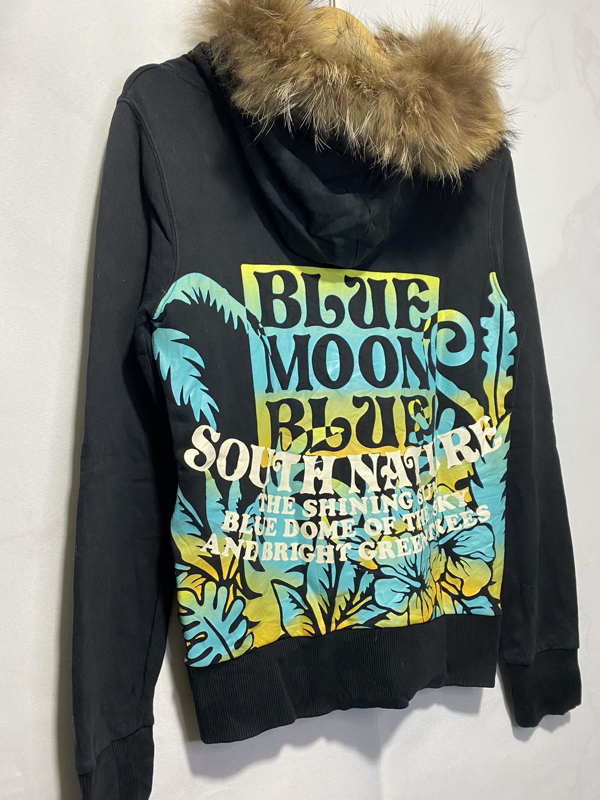 Japanese Brand Blue moon blue fur hoodie Size US S / EU 44-46 / 1 - 8 Thumbnail
