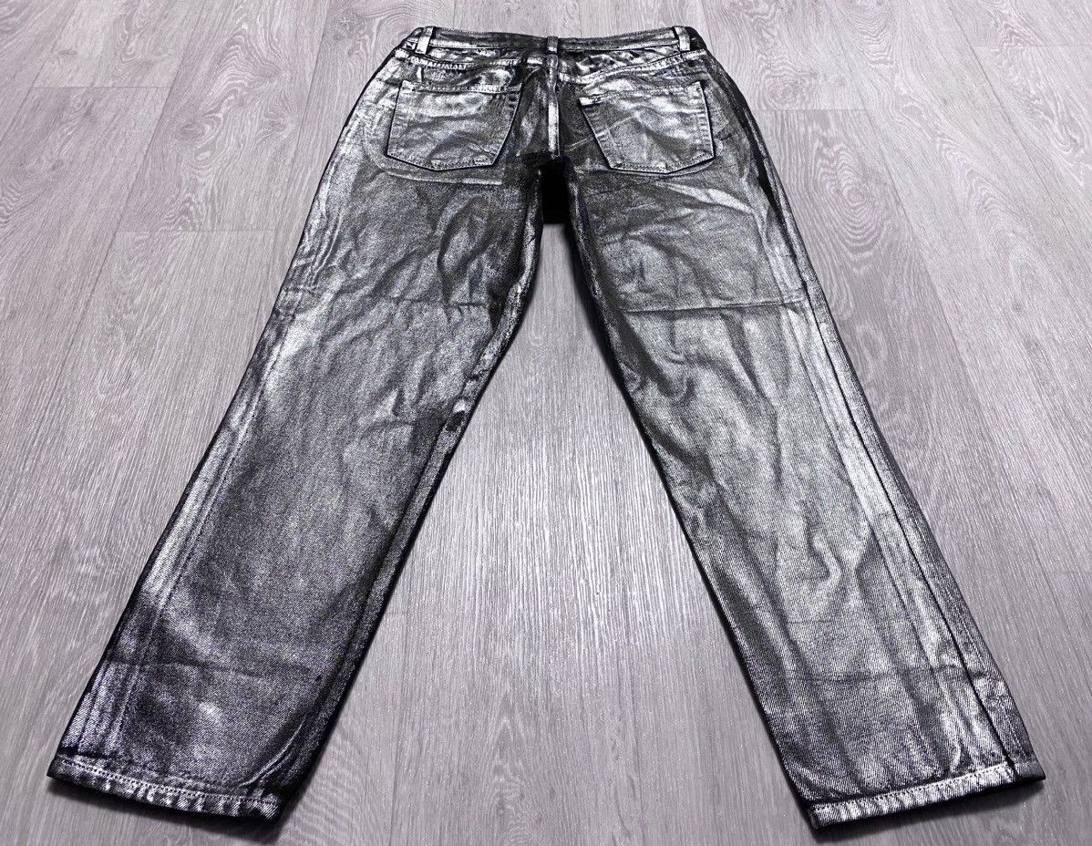 Cheap Monday Margiela Style Silver Painted Archival Jeans Denim Artisanal Size 28" / US 6 / IT 42 - 6 Thumbnail