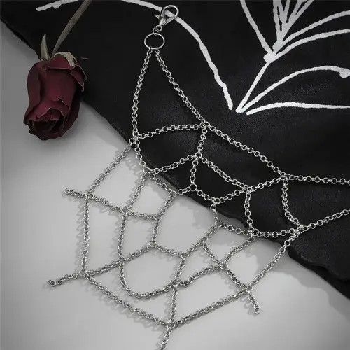 Jewelry Y2K Unisex Spider Web Key Chain Size ONE SIZE - 3 Thumbnail