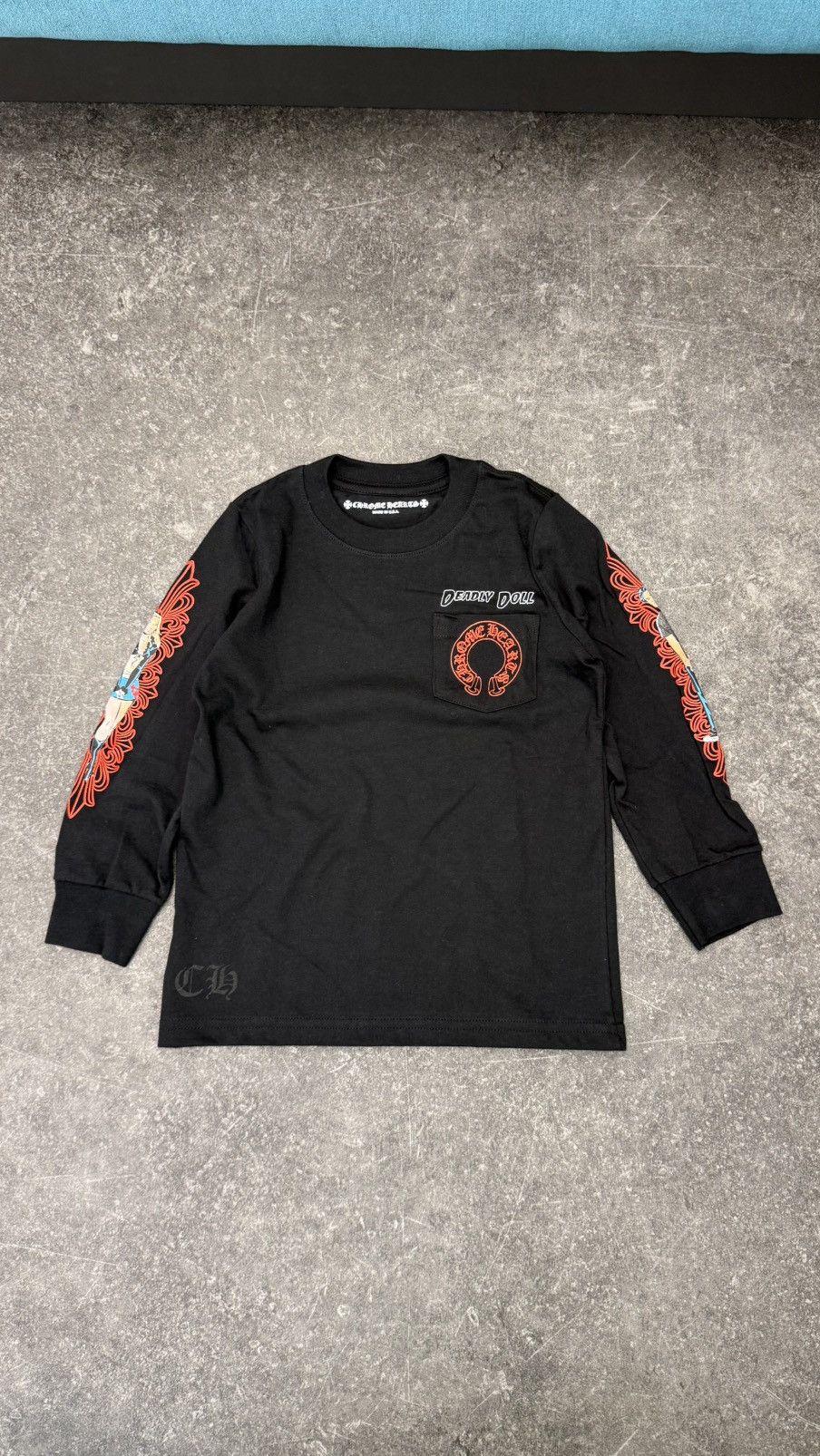 Chrome Hearts × Deadly Doll Chrome Hearts KIDS Deadly Doll Long Sleeve Black Size US XXS / EU 40 - 1 Thumbnail