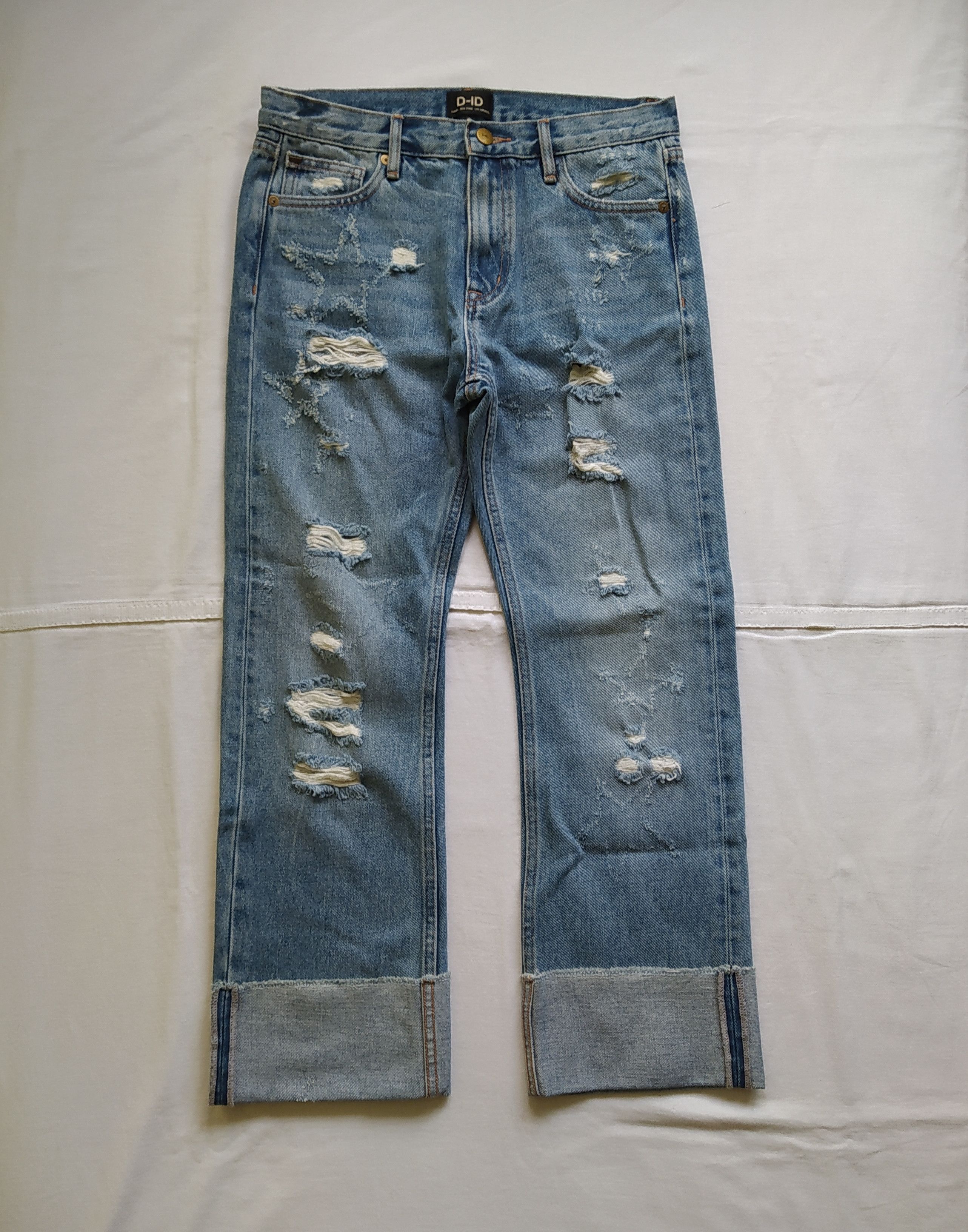 Jimmy Taverniti D-ID by Jimmy Taverniti distressed jeans Size 26" / US 2 / IT 38 - 1 Thumbnail