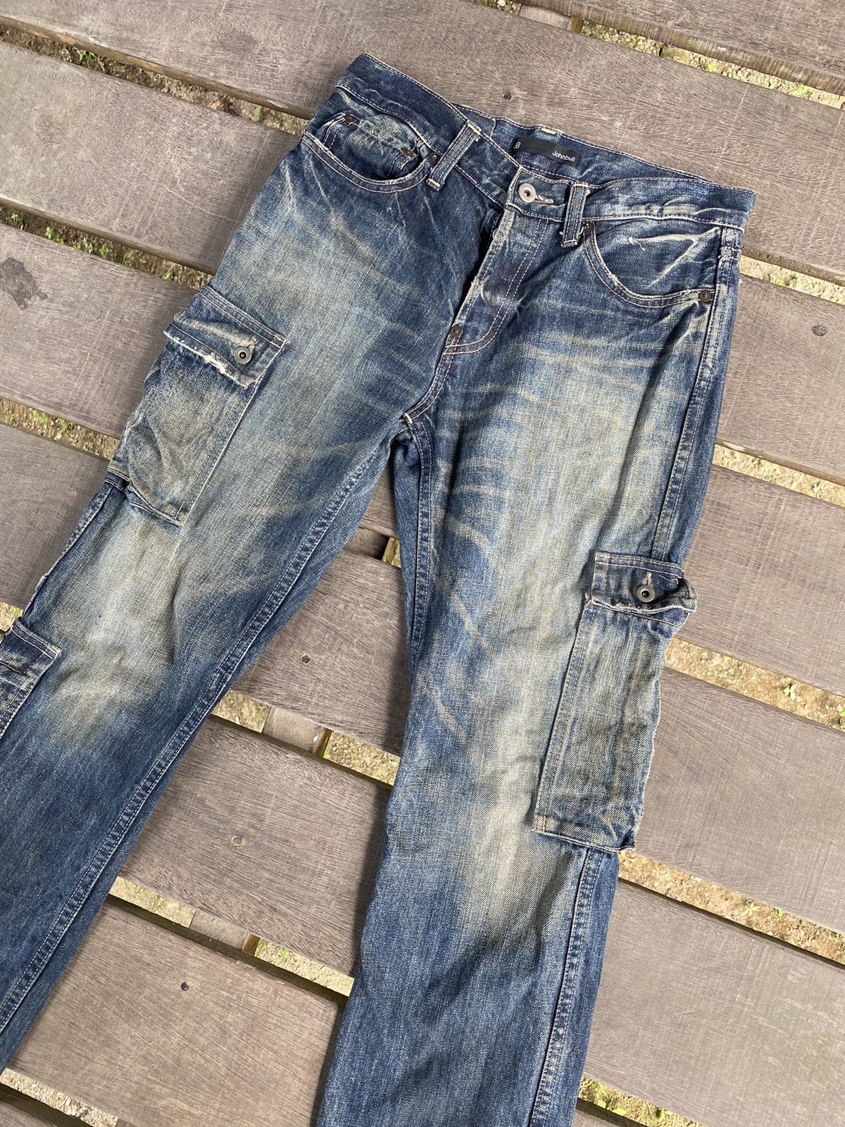 Johnbull 🔥 Japanese Brands 🔥 Vintage John Bull Denim (Distressed) Size US 30 / EU 46 - 2 Thumbnail