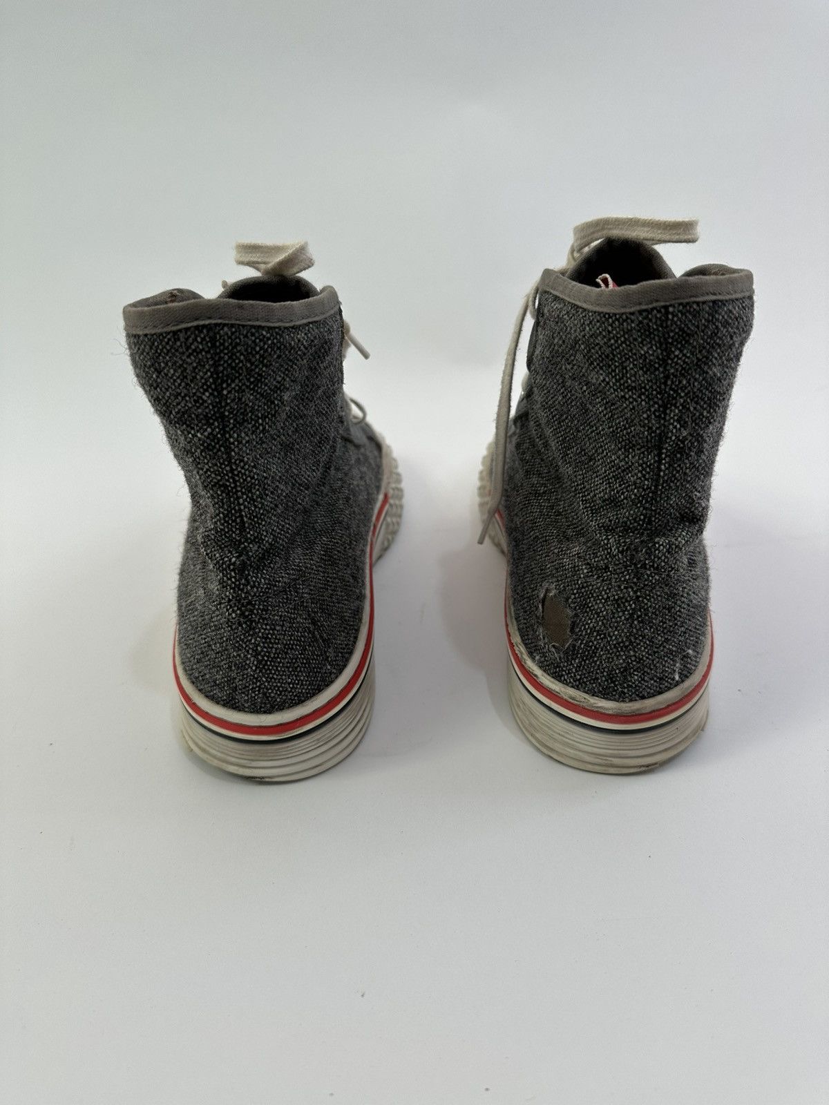 Thom Browne THOM BROWNE DONEGAL TWEED COLLEGIATE HIGH TOP SIZE 9 Size US 9 / EU 42 - 3 Thumbnail
