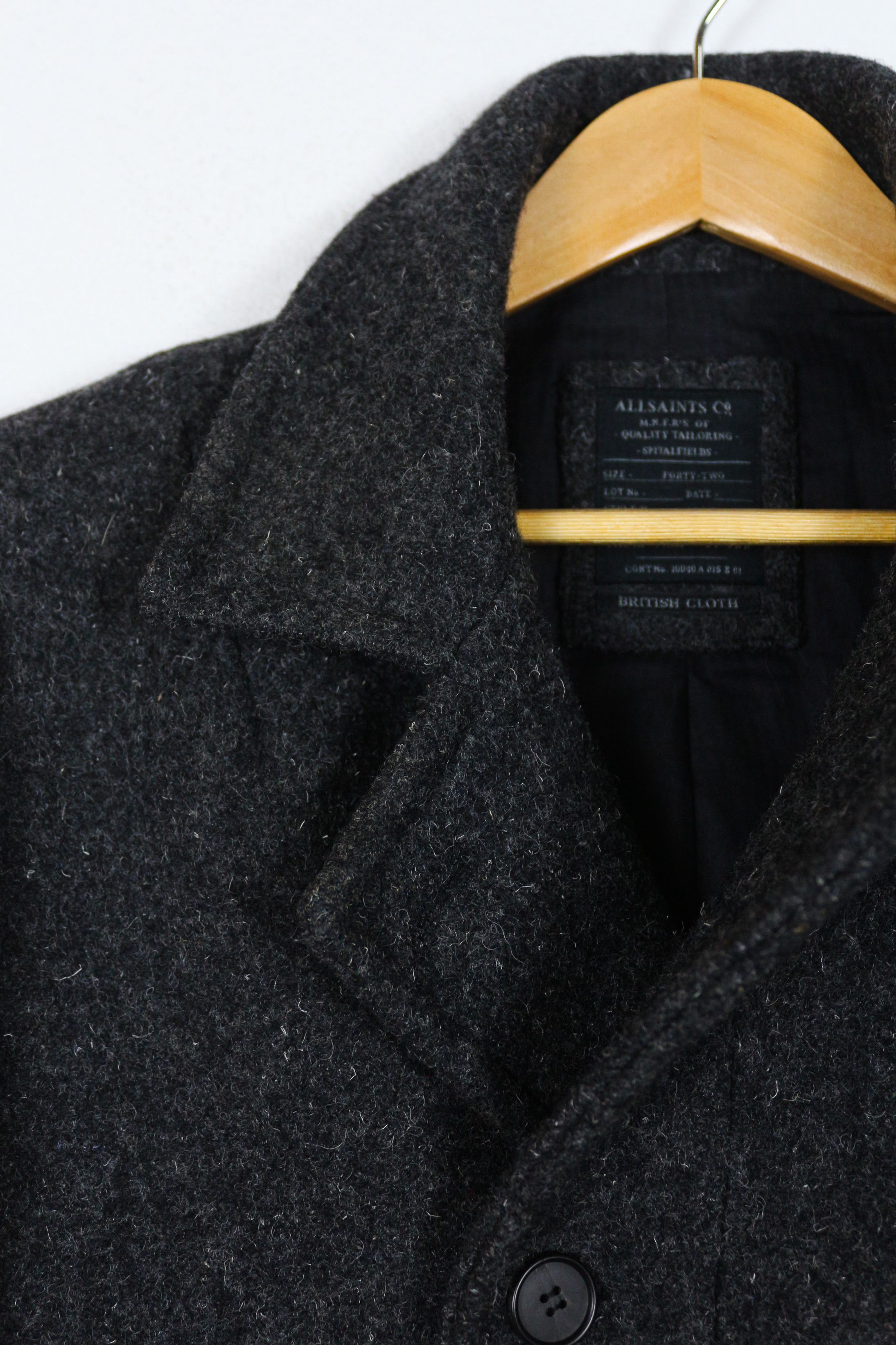 Allsaints Allsaints Double Breasted Gable Wool Coat Size US S / EU 44-46 / 1 - 2 Thumbnail