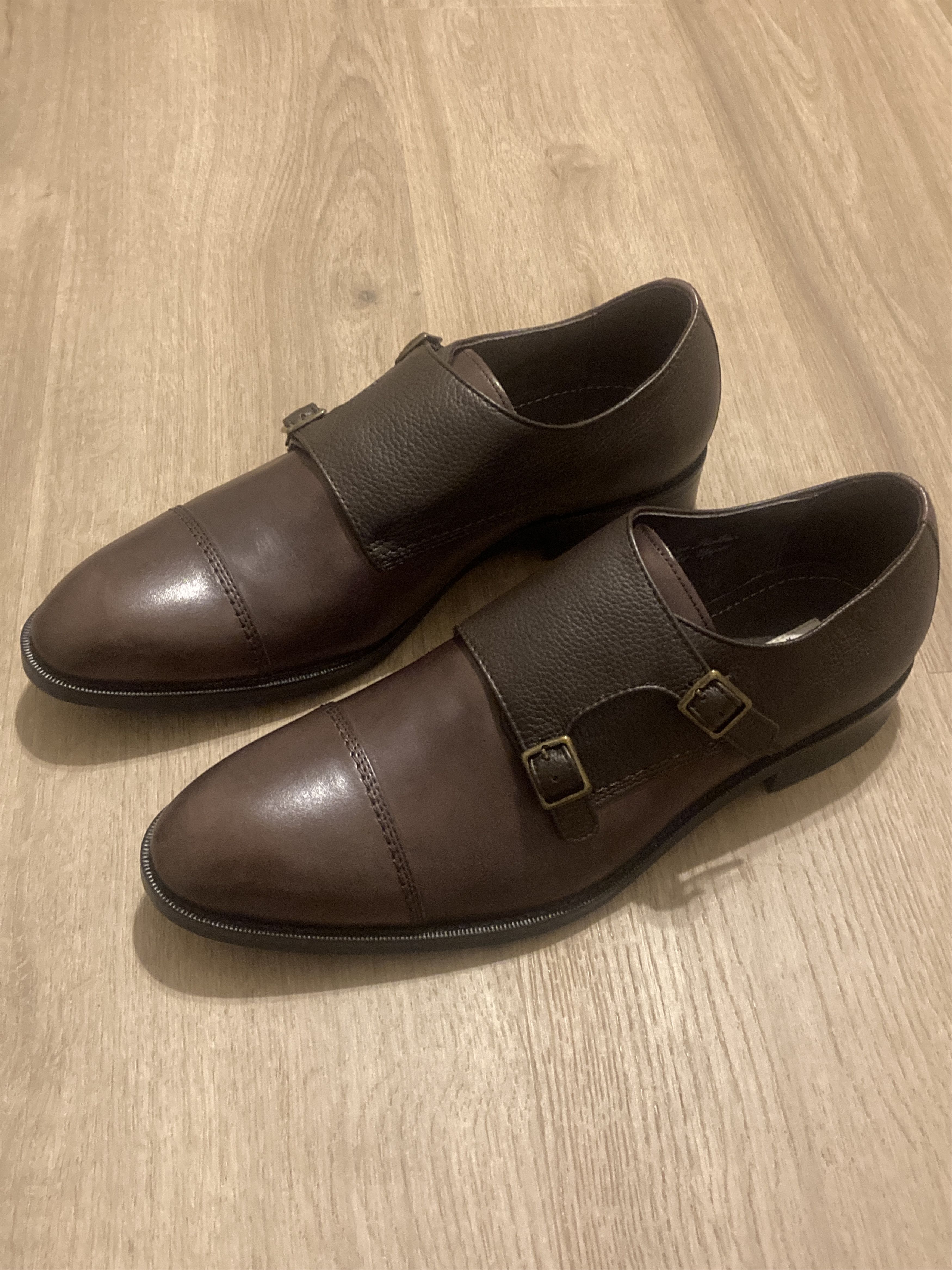 Joseph abboud monk strap dress shoes deals