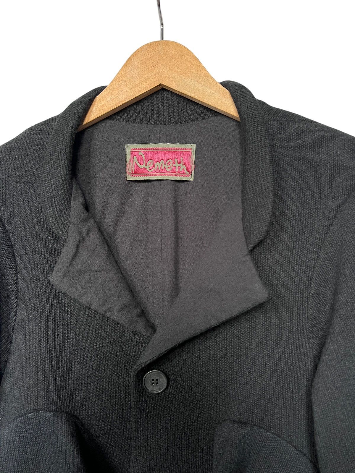 Christopher Nemeth Vintage 1990s Nemeth Unusual Cropped Blazer Jacket Size US M / EU 48-50 / 2 - 5 Thumbnail
