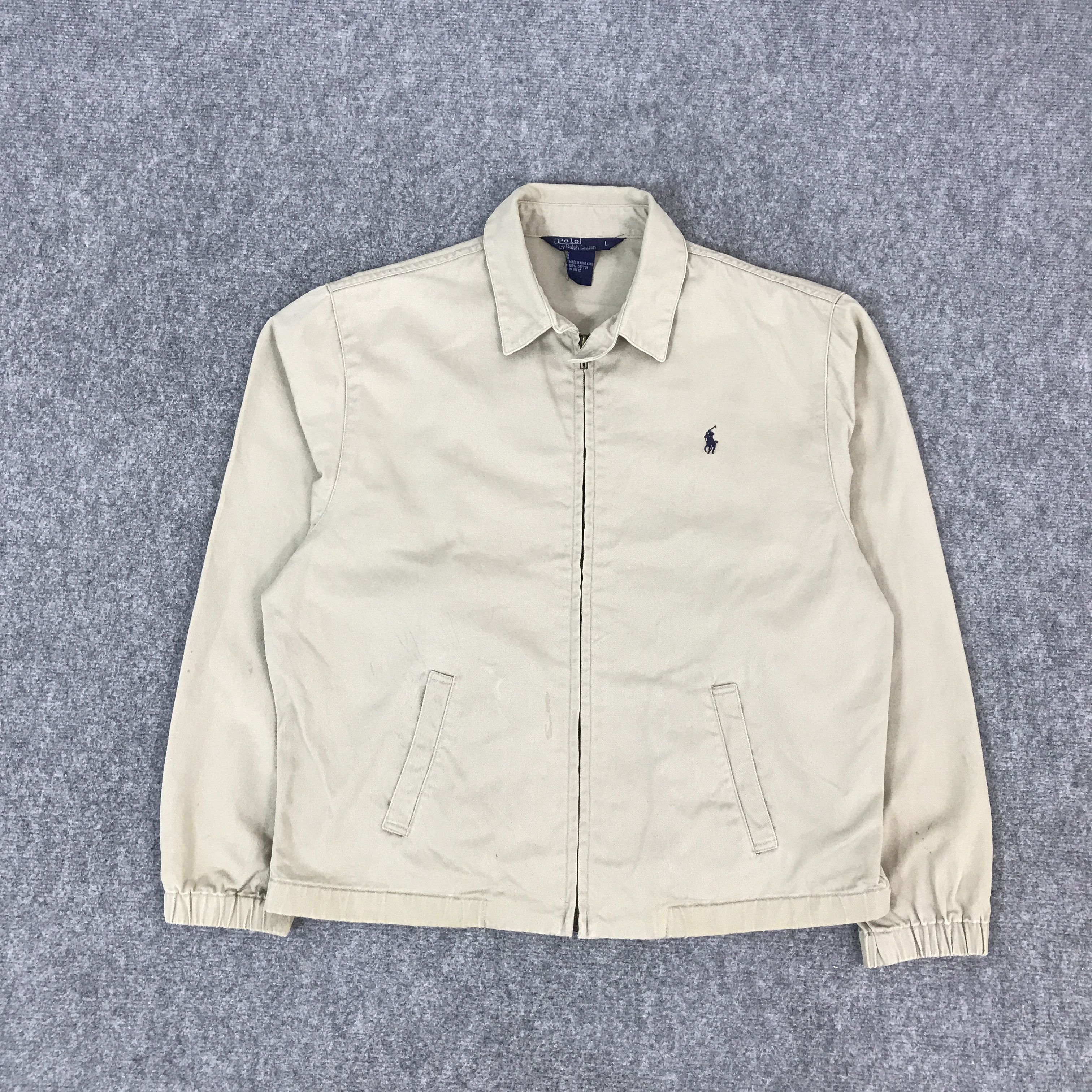 POLO RALPH LAUREN KHAKI ZIPPER JACKET
