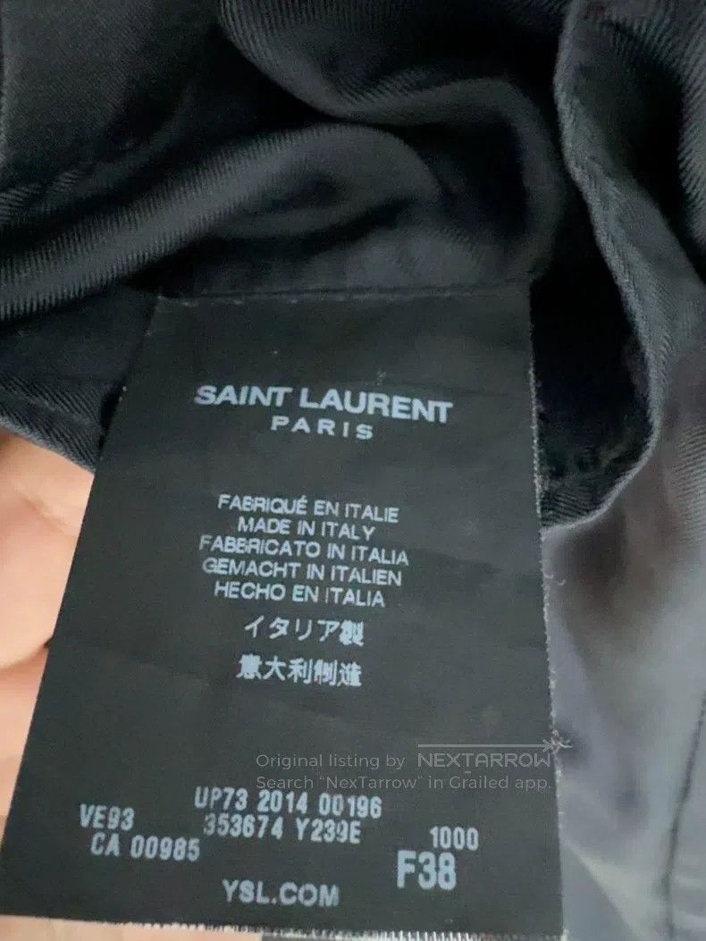 Saint Laurent Paris Saint Laurent Paris Black Double-breasted Jacket Size XS / US 0-2 / IT 36-38 - 4 Thumbnail
