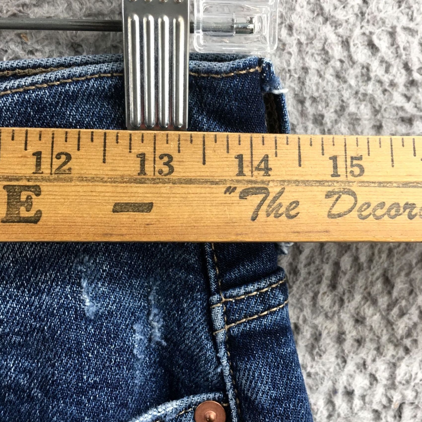 Banana Republic Banana Republic Jeans Womens 26 Petite Blue Denim Mid Rise Zip Fly Straight Jeans 5-Pocket Womens Size 26" / US 2 / IT 38 - 5 Thumbnail