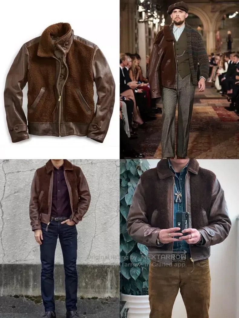 RRL Ralph Lauren RRL Ralph Lauren Brown Bear second-generation buffalo leat Size US M / EU 48-50 / 2 - 2 Thumbnail