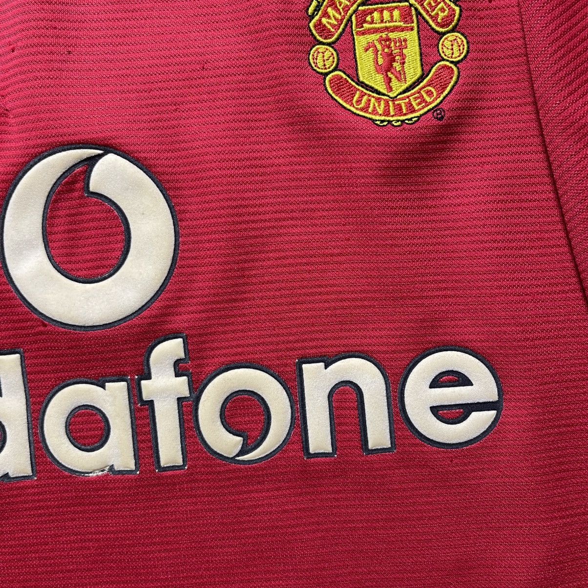 Vintage MAN UNITED UMBRO 2000/2001 FOOTBALL HOME JERSEY #7 BECKHAM Size US M / EU 48-50 / 2 - 6 Thumbnail